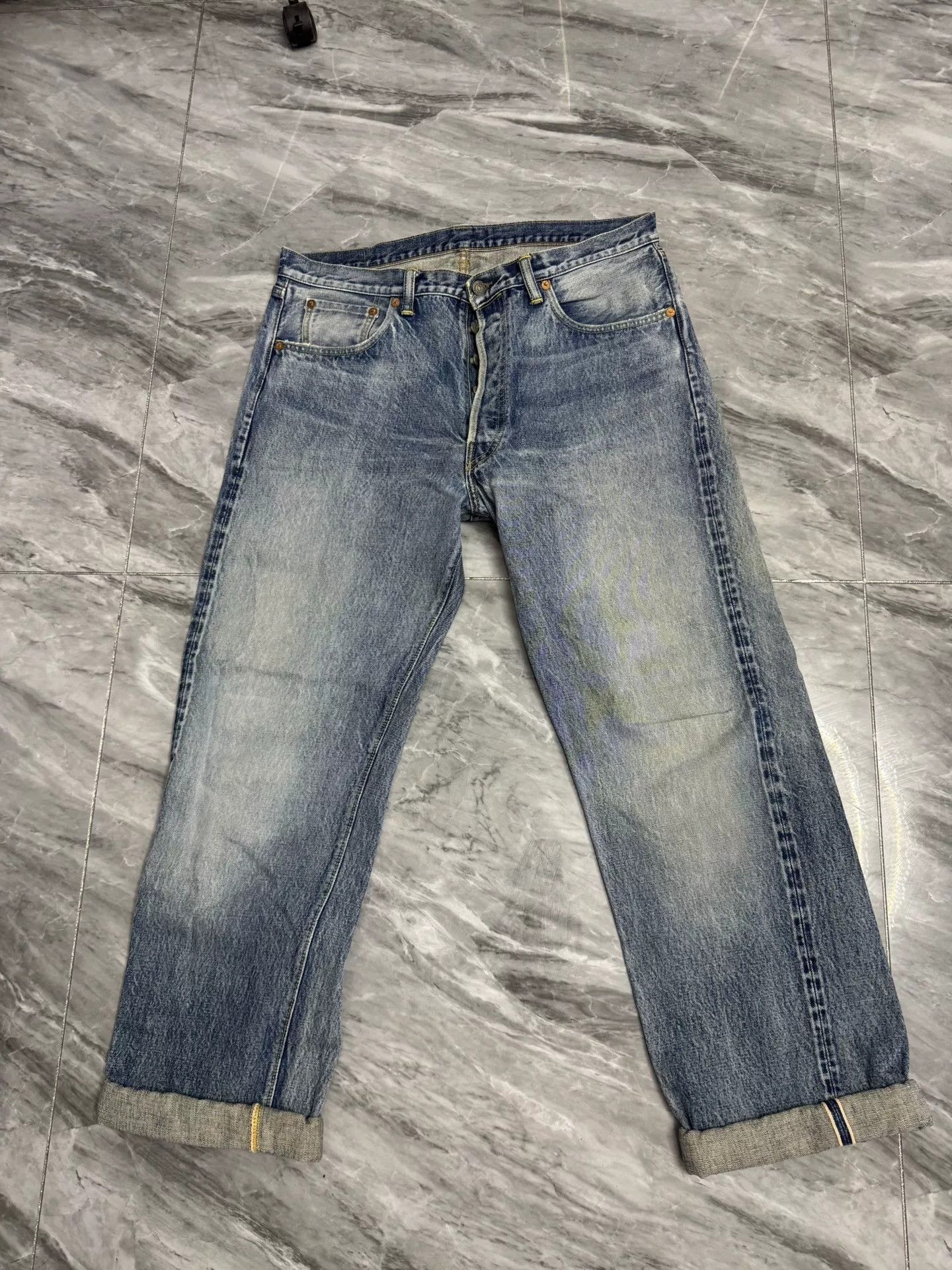The Real McCoy's The Real McCoy 001XX Washed Jeans Size US 34 / EU 50 - 1 Thumbnail