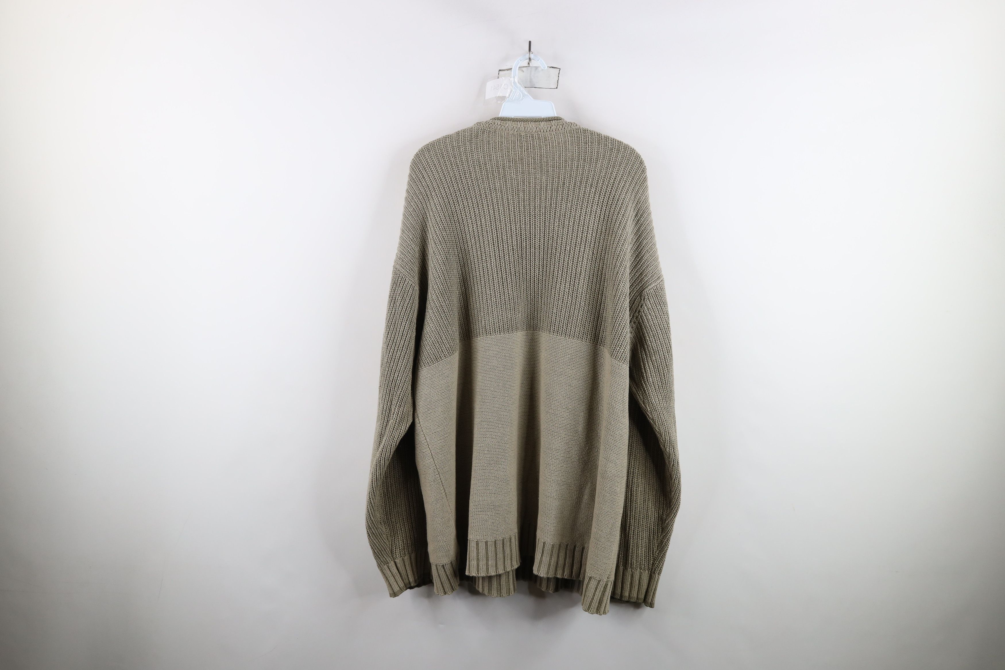 Columbia × Vintage Vintage 90s Columbia Fit Marled Ribbed Knit Sweater Beige Size US L / EU 52-54 / 3 - 9 Thumbnail
