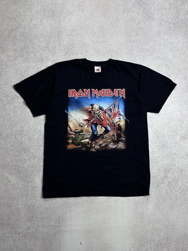 Band Tees × Iron Maiden × Vintage Vintage Iron Maiden The Trooper Promo T-shirt Y2K M Size US M / EU 48-50 / 2 - 1 Thumbnail