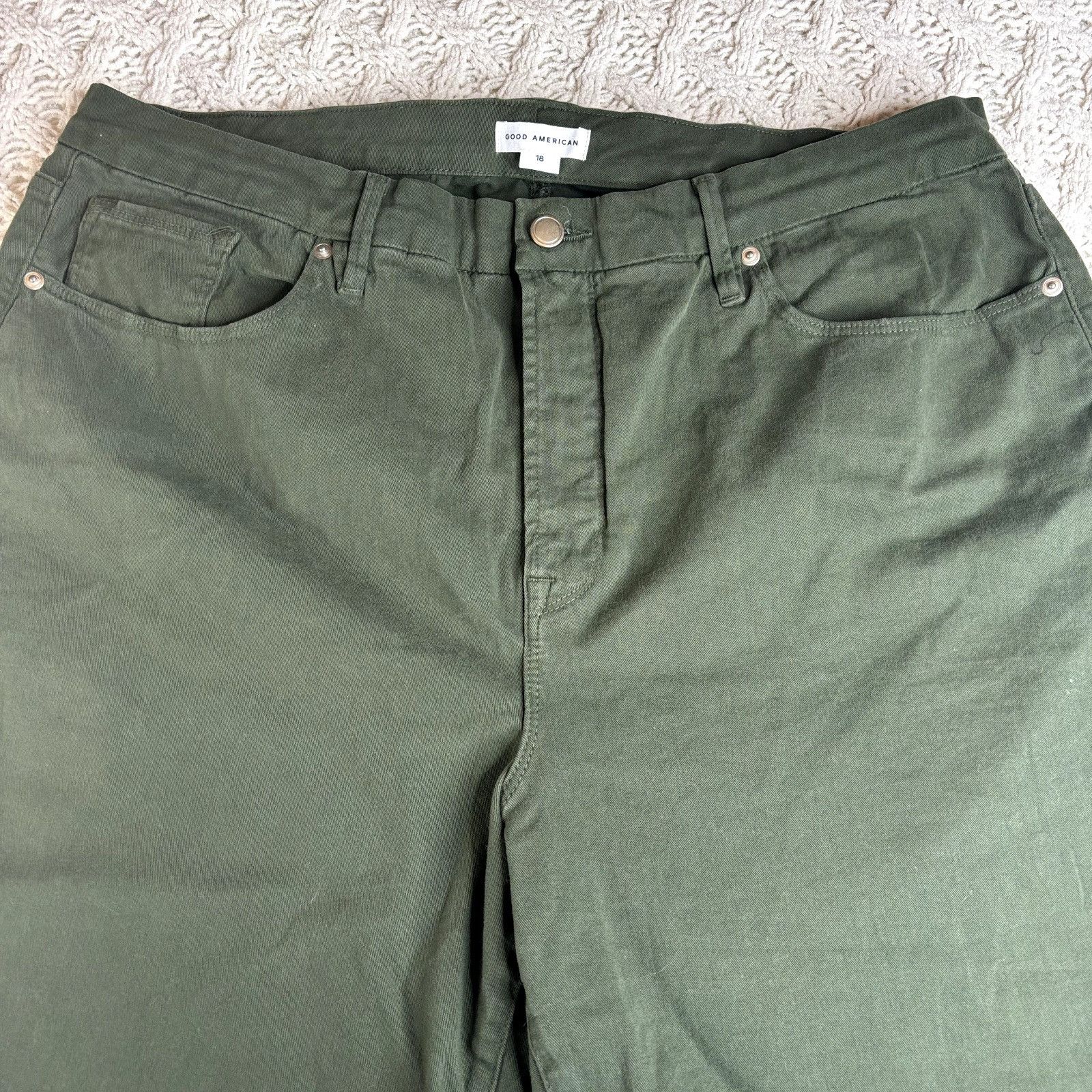 Good American Good American Good Classic Ankle High-Rise Stretchy Pants Je Size 40" / US 18 - 9 Thumbnail
