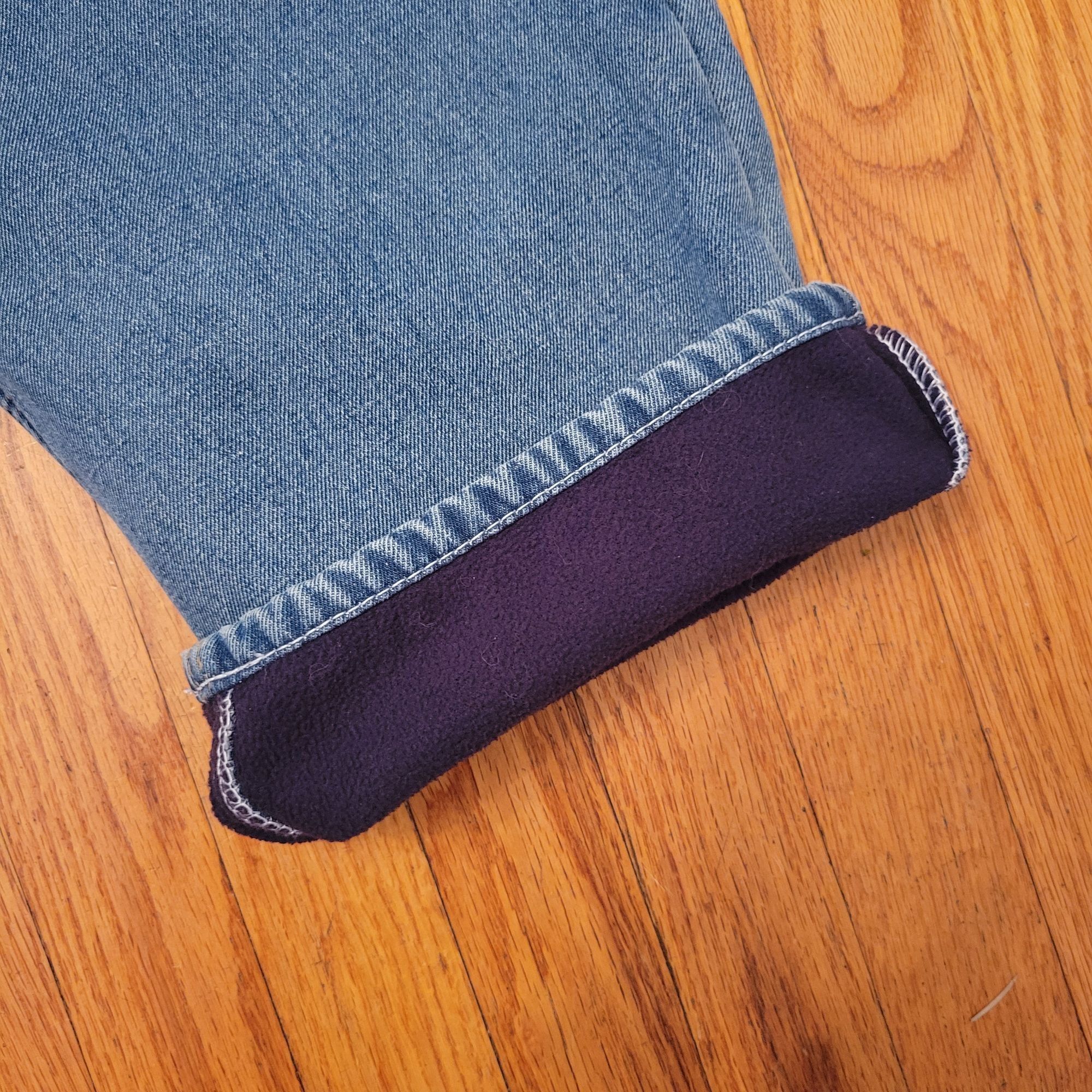 Other Old Mill Blue Jeans 40x30 Blue Fleece Lined Denim Work Winte Size US 40 / EU 56 - 3 Thumbnail
