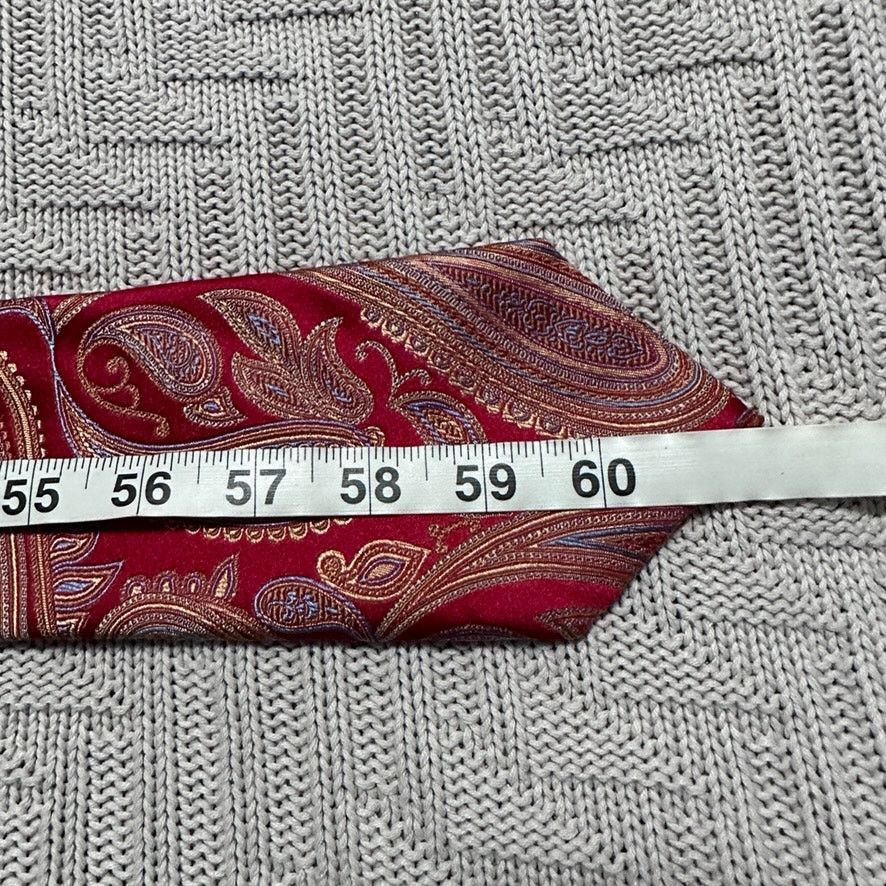 Other JZ Richards red metallic paisley silk tie Size ONE SIZE - 5 Thumbnail