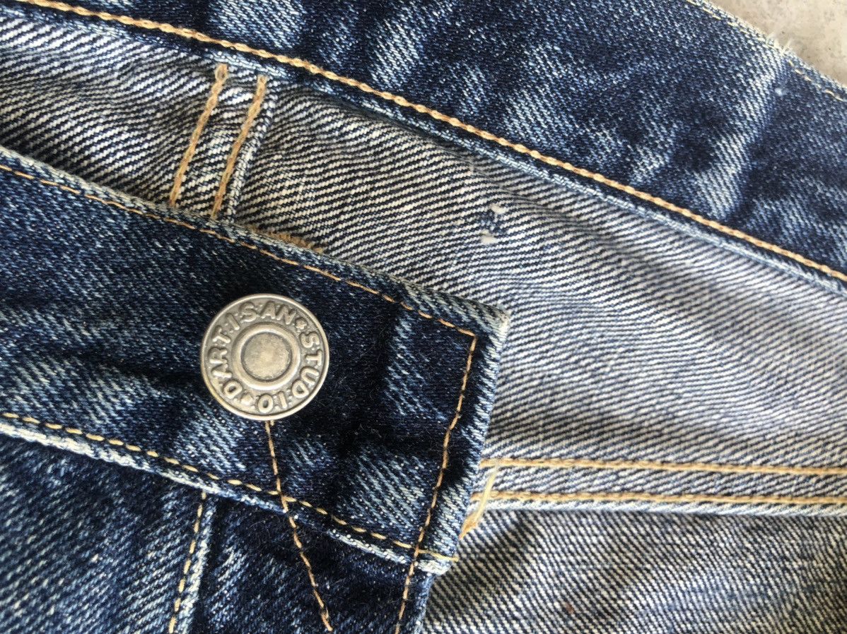 Studio D'Artisan Studio D’Artisan SD101 Selvedge Denim Distressed Jeans Size US 31 - 21 Thumbnail
