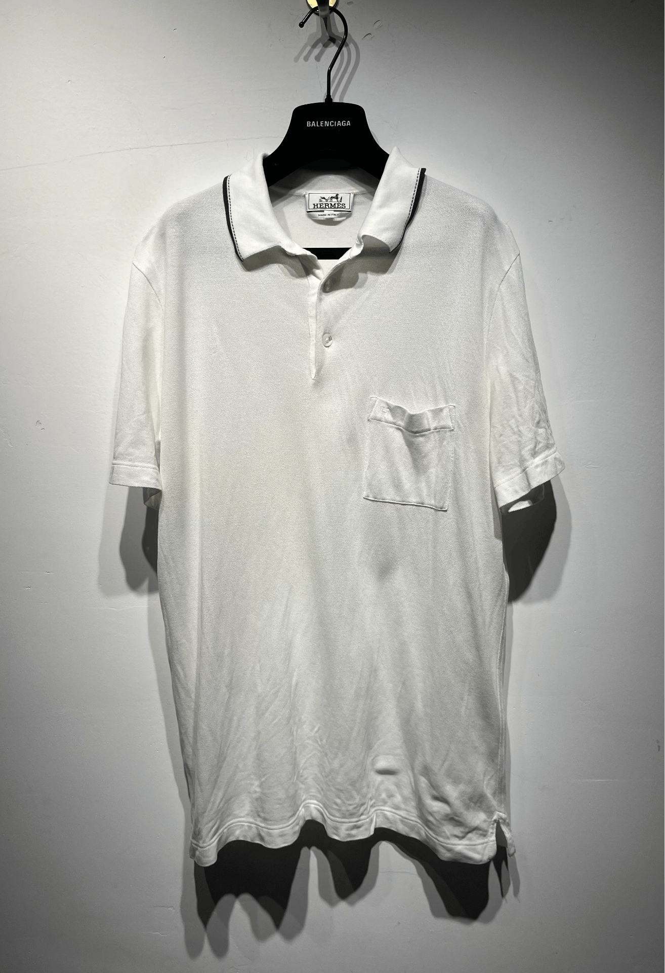 Hermes Hermes White Polo L Men Size US L / EU 52-54 / 3 - 1 Thumbnail