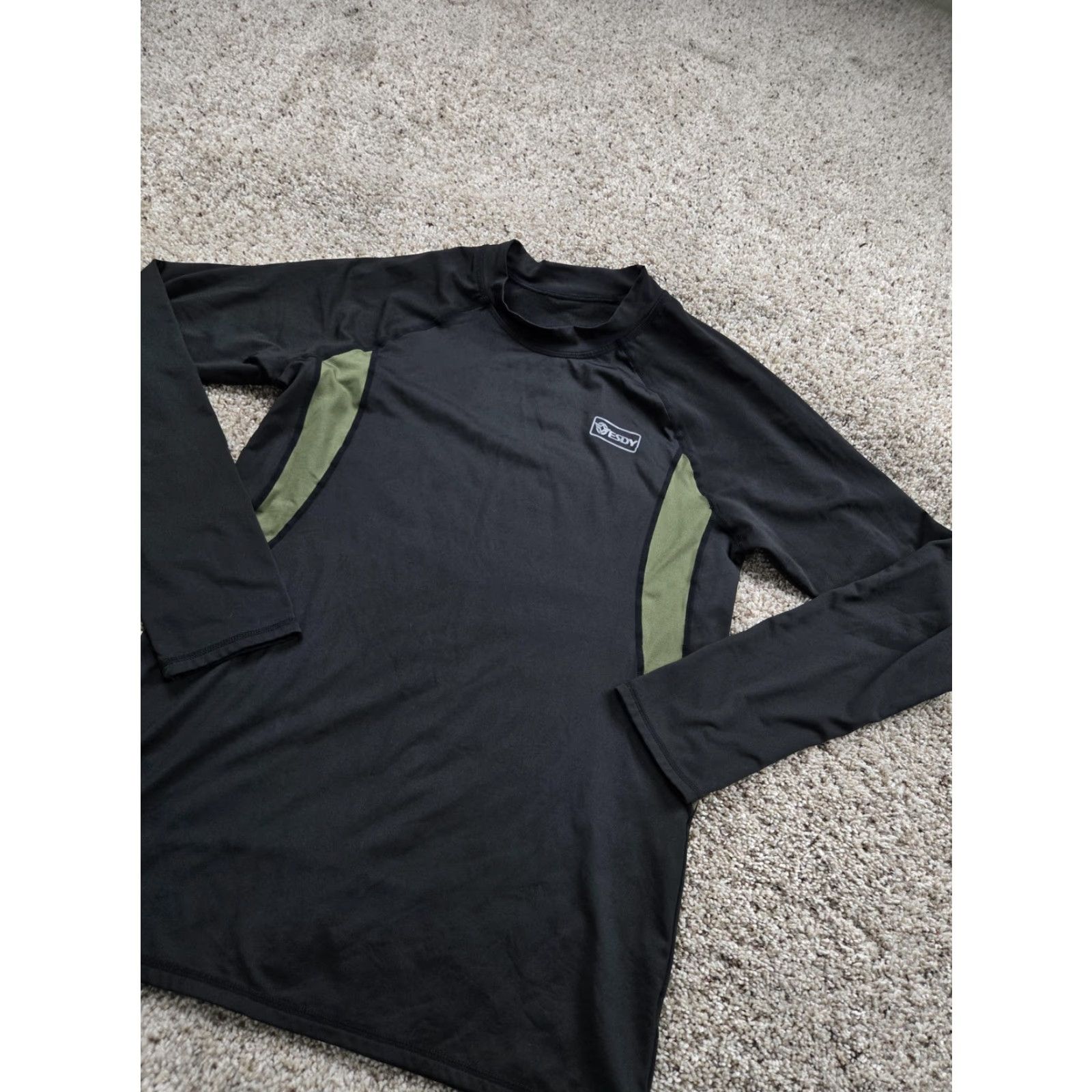 Layer 8 ESDY Shirt Mens L Black Long Sleeve Tactical Base Layer Fleece Lined Size US L / EU 52-54 / 3 - 2 Thumbnail