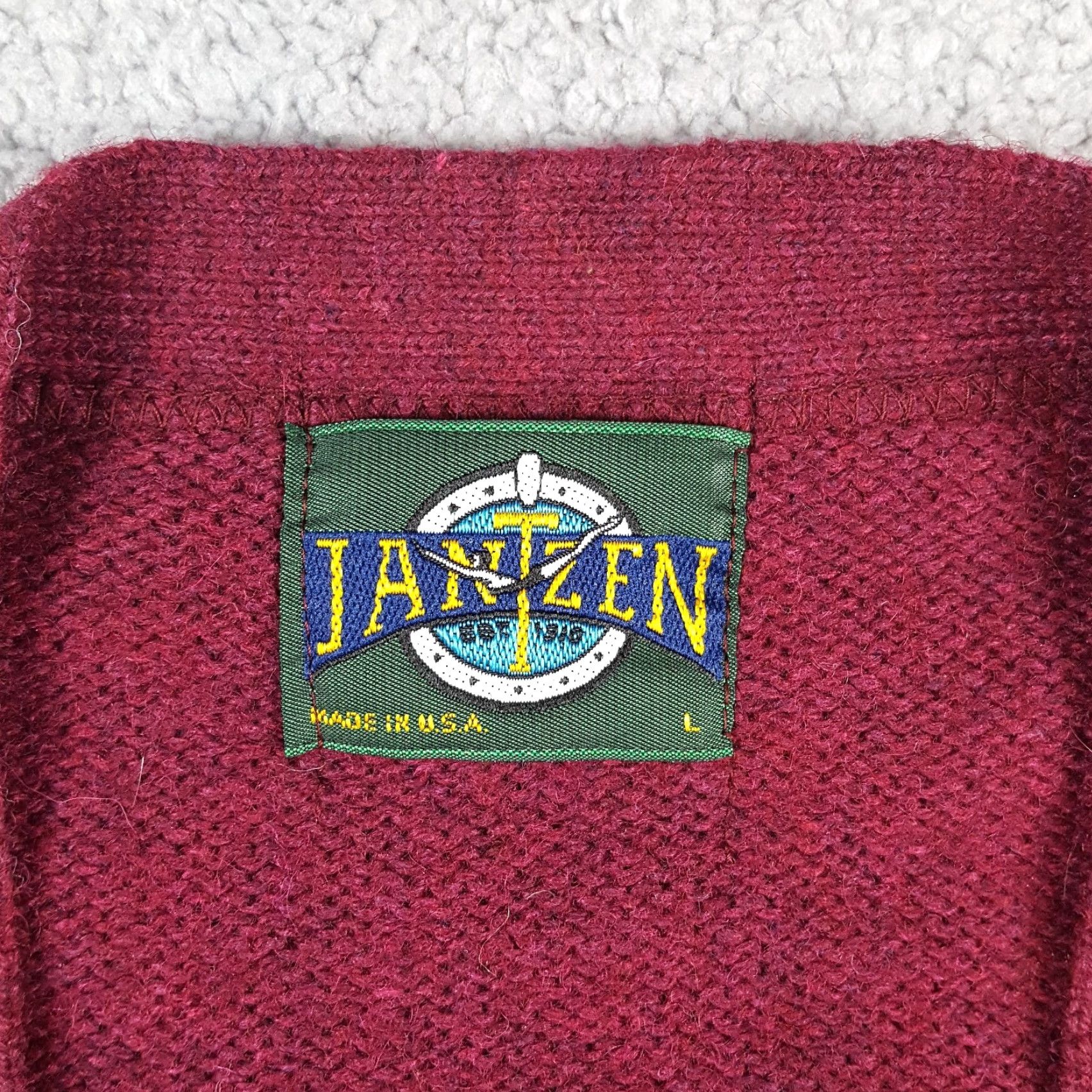 Jantzen Vintage Jantzen Men's Knitted Cardigan Sweater Size Large Casual 90s Grunge Fall Winter Size US L / EU 52-54 / 3 - 2 Thumbnail