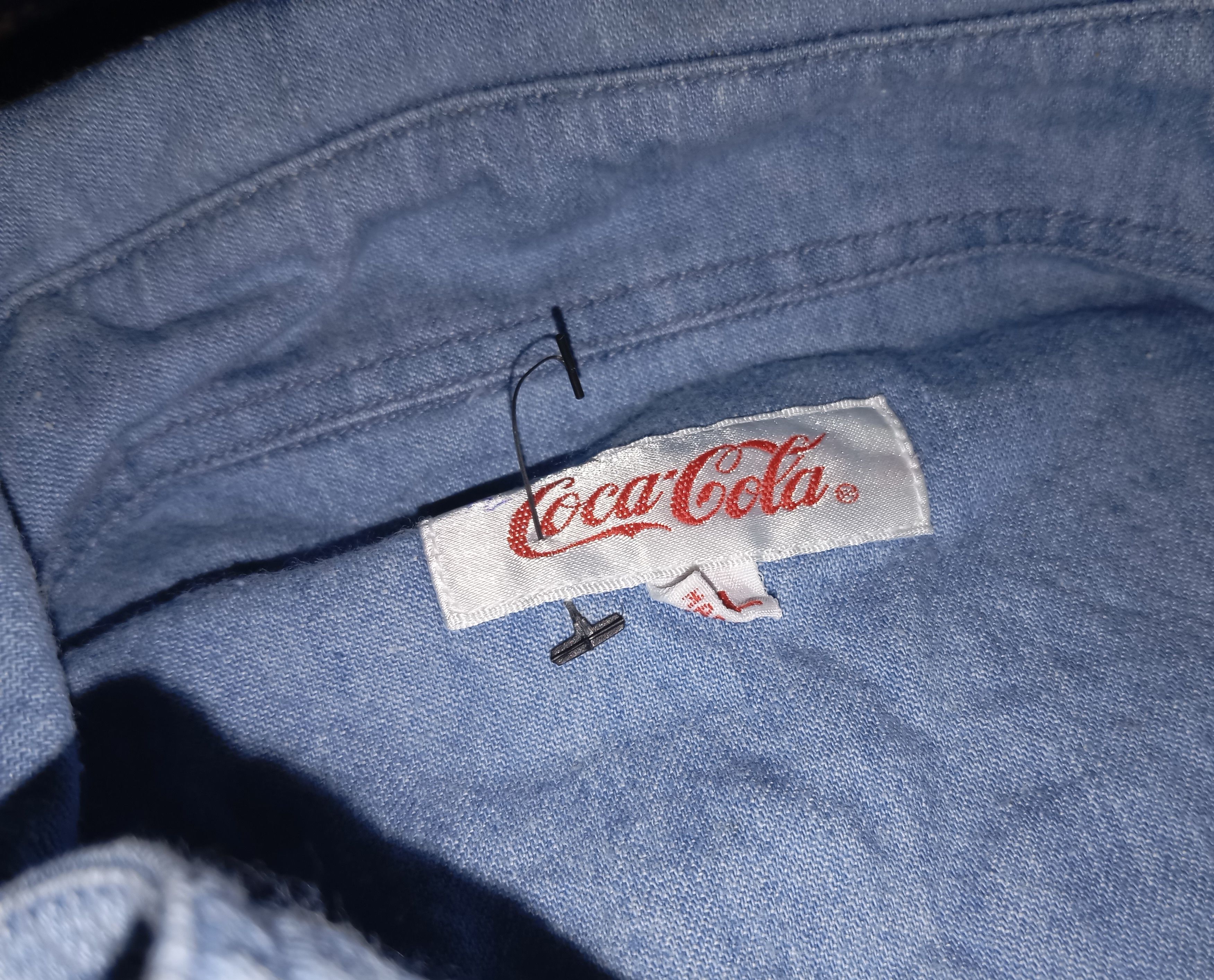 Vintage VTG Coca Cola shirt 🍻 Chambray Double Pocket Size US XL / EU 56 / 4 - 6 Thumbnail
