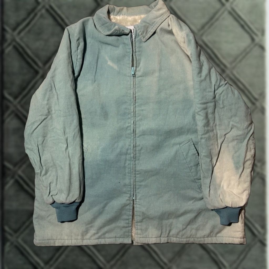 Blair VINTAGE Blair Corduroy Jacket 2XL Blue Faux Fur Lined 80s Unisex Adults Size XXL / US 16-18 / IT 52-54 - 1 Thumbnail