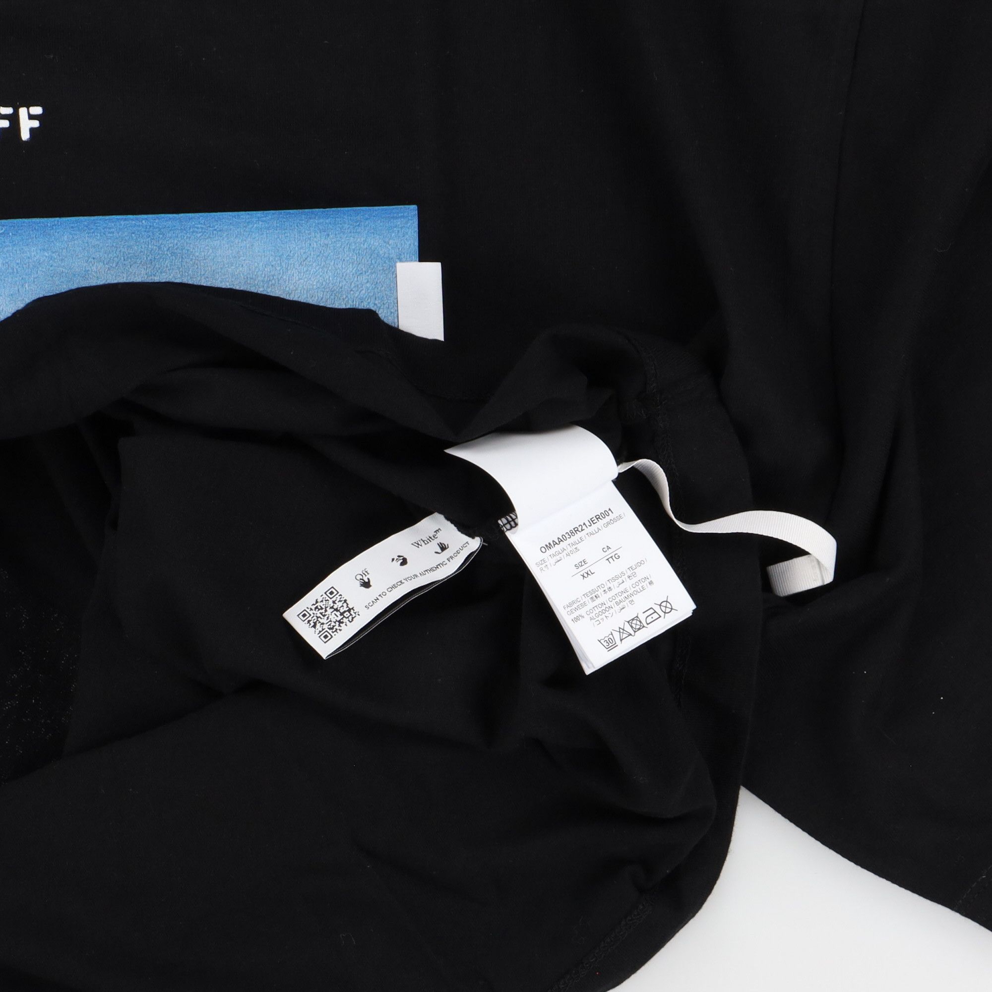 Off-White Black Mona Lisa Arrows Oversized T-Shirt Size US XXL / EU 58 / 5 - 7 Thumbnail