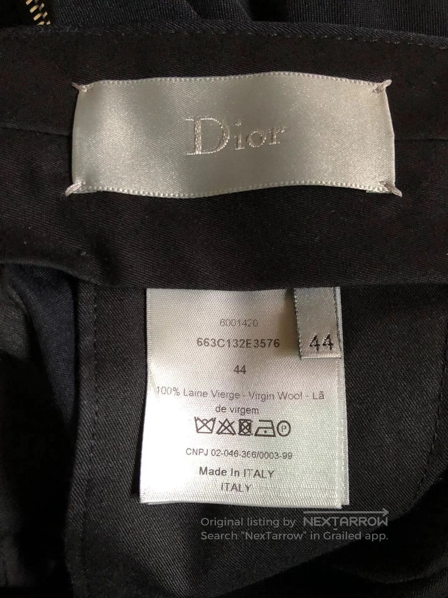 Dior Dior Homme 6-Zip Wool Cargo Pants. Size US 28 / EU 44 - 3 Thumbnail