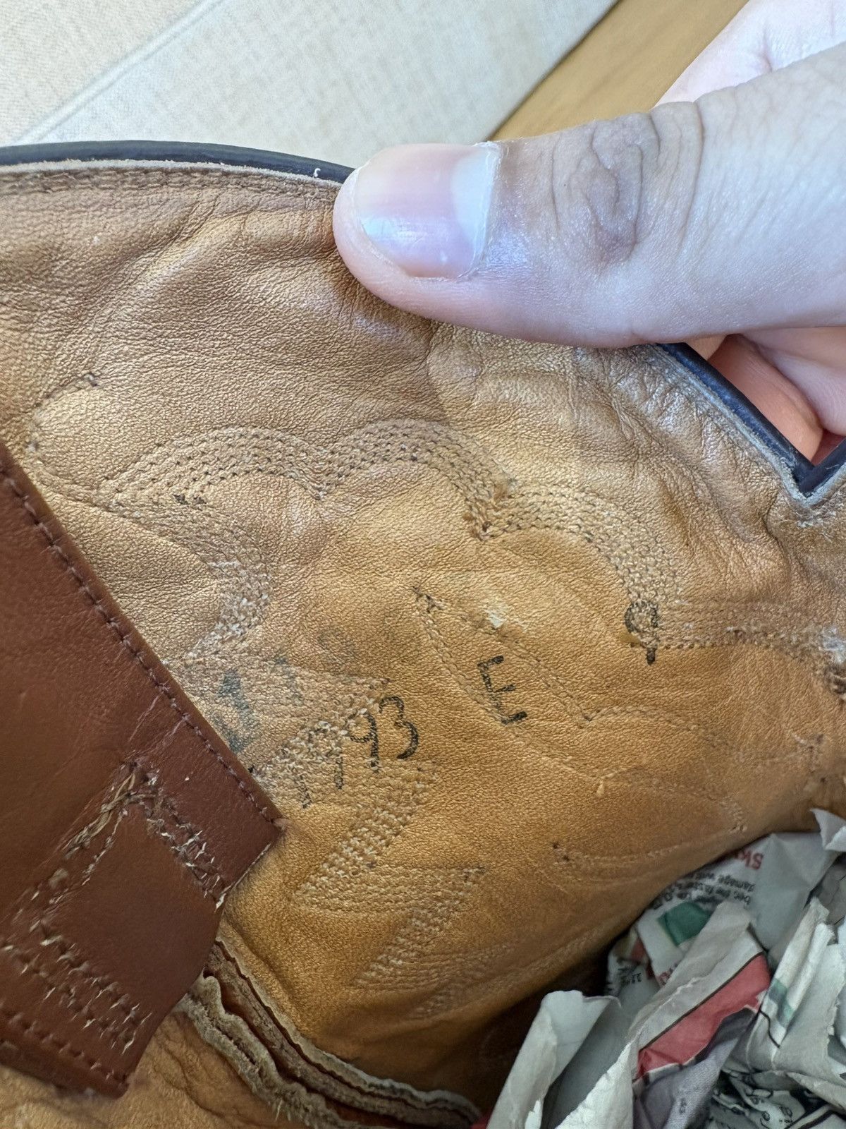 Other Montana Vintage 90s Eel Skin Cowboy Boots Tan Western 9 E Size US 9 / EU 42 - 18 Thumbnail