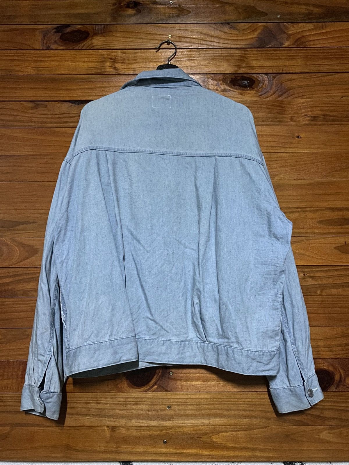 JUN MEN JunRed Light Wash Denim Jacket – Japanese Oversized Boxy Fit Size US M / EU 48-50 / 2 - 9 Thumbnail