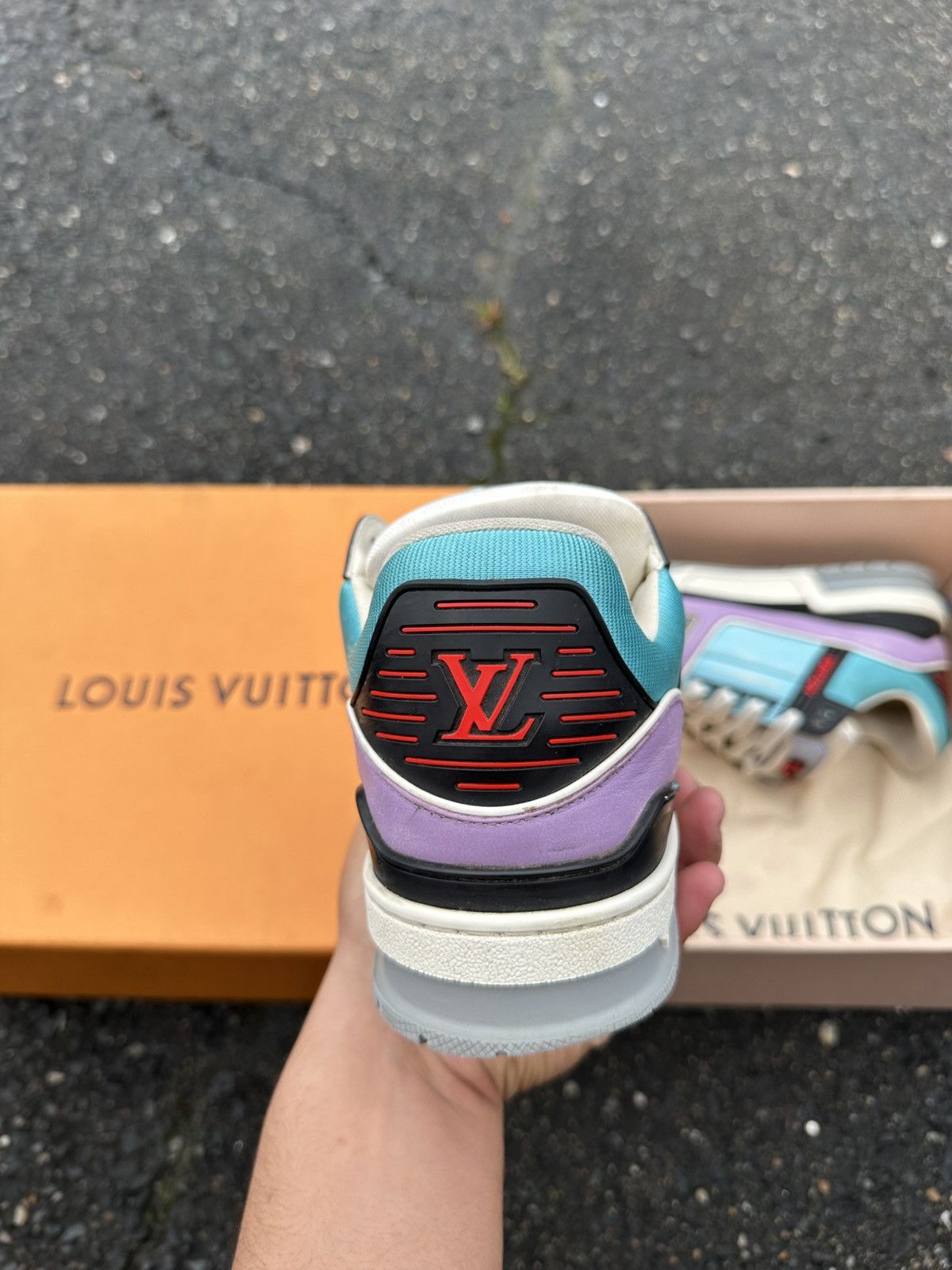 Louis Vuitton Louis Vuttion Trainer Purple/Blue Size US 8 / EU 41 - 4 Thumbnail