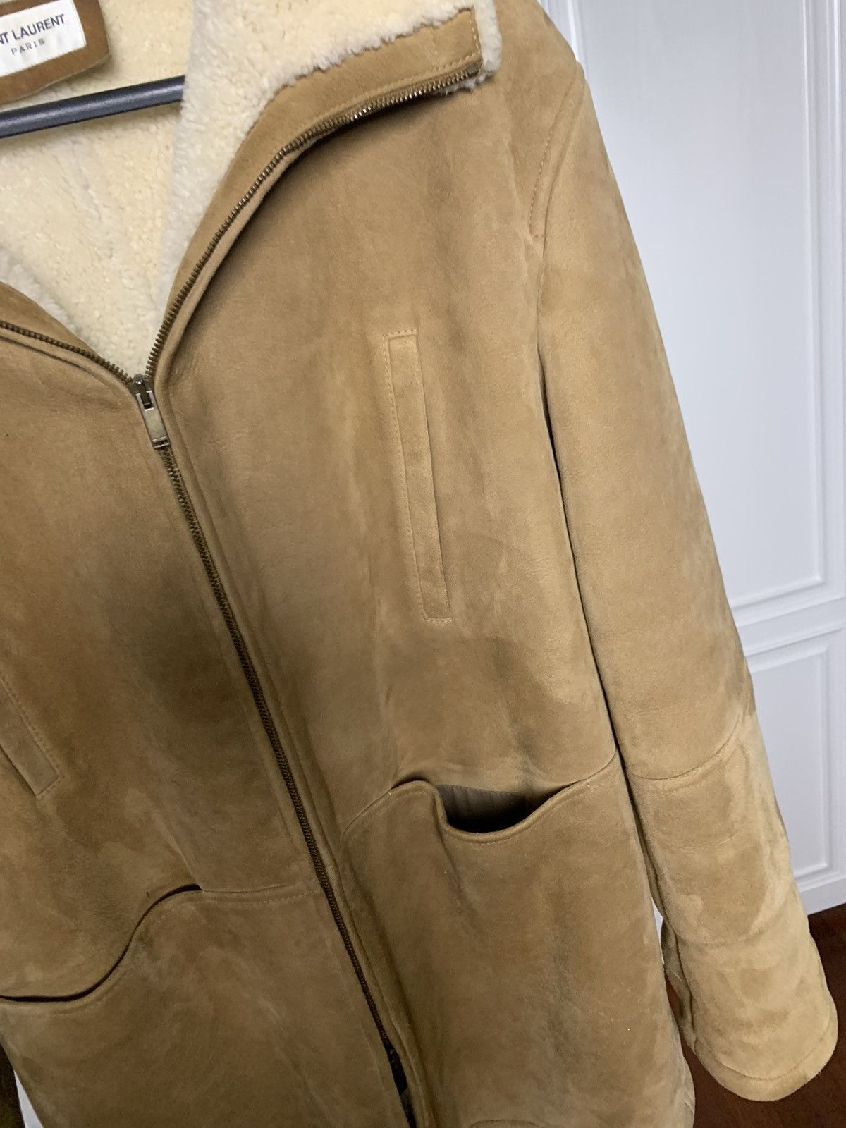 Saint Laurent Paris Saint Laurent 2019FW Tabacco Suede Shearling coat Size US S / EU 44-46 / 1 - 4 Thumbnail