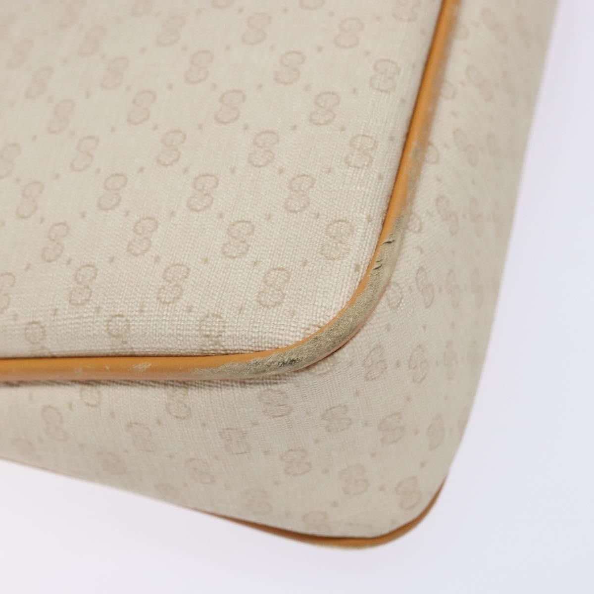 Gucci GUCCI Micro GG Supreme Shoulder Bag Pvc White Gold Size ONE SIZE - 13 Thumbnail