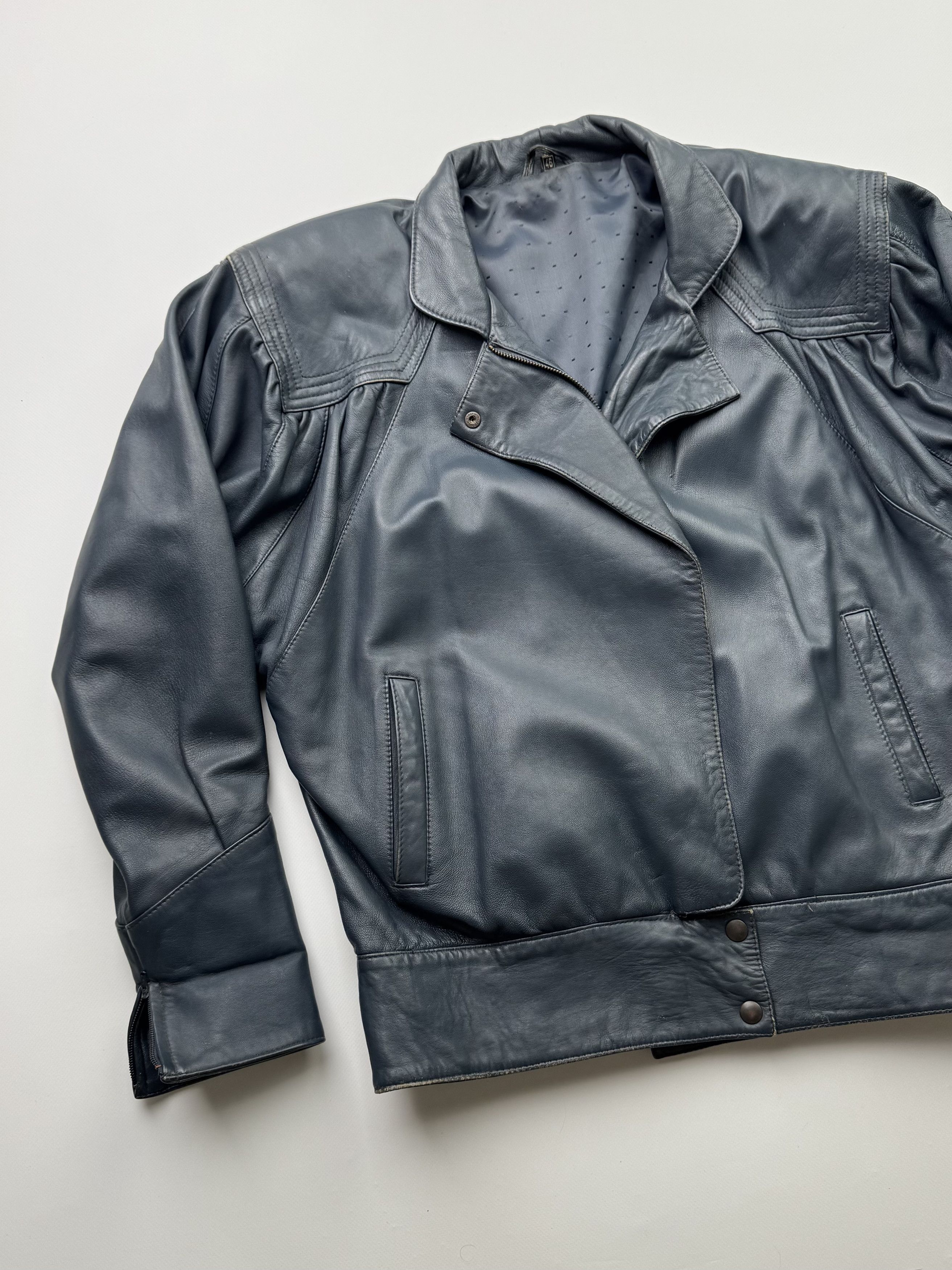 Japanese Brand Vintage Leather Jacket B517(V32)E2 Size US M / EU 48-50 / 2 - 2 Thumbnail