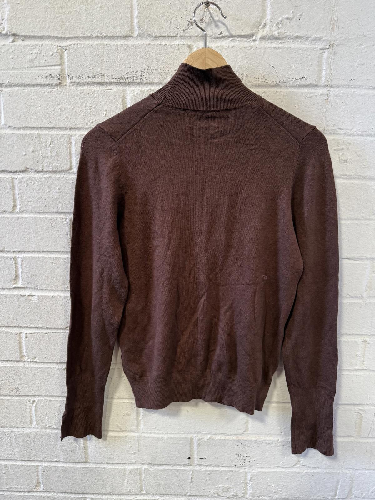 Unknown London Brown Women's Turtleneck Sweater Size M / US 6-8 / IT 42-44 - 1 Thumbnail