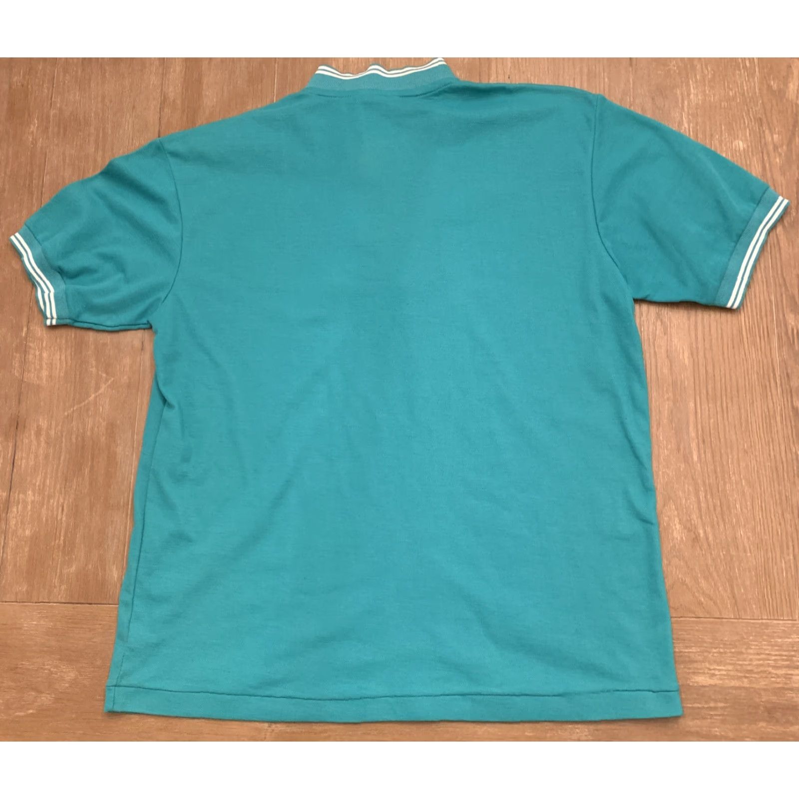 Vintage VINTAGE Bonjour Shirt Polo Shirt Women L Teal 90s NOS 90s Womens Teal Polo Size L / US 10 / IT 46 - 5 Thumbnail