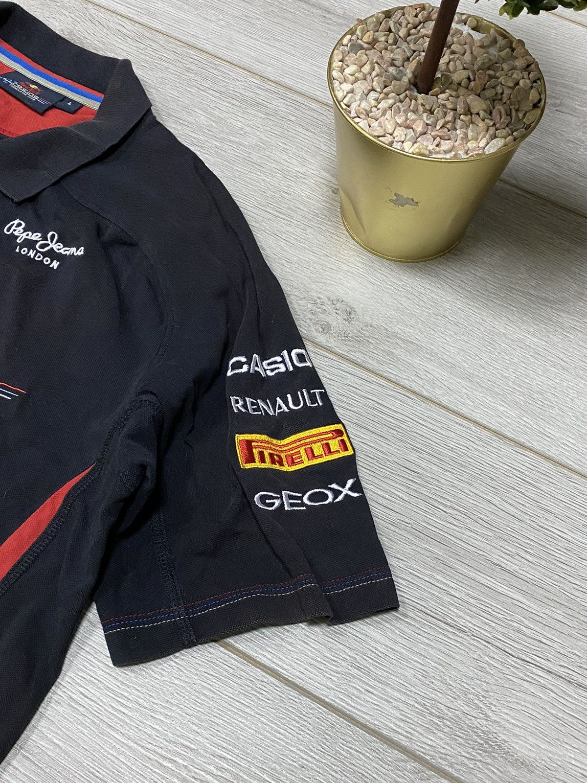 Pepe Jeans Red Bull infinity Pirelli big logo polo racing Size US L / EU 52-54 / 3 - 5 Thumbnail