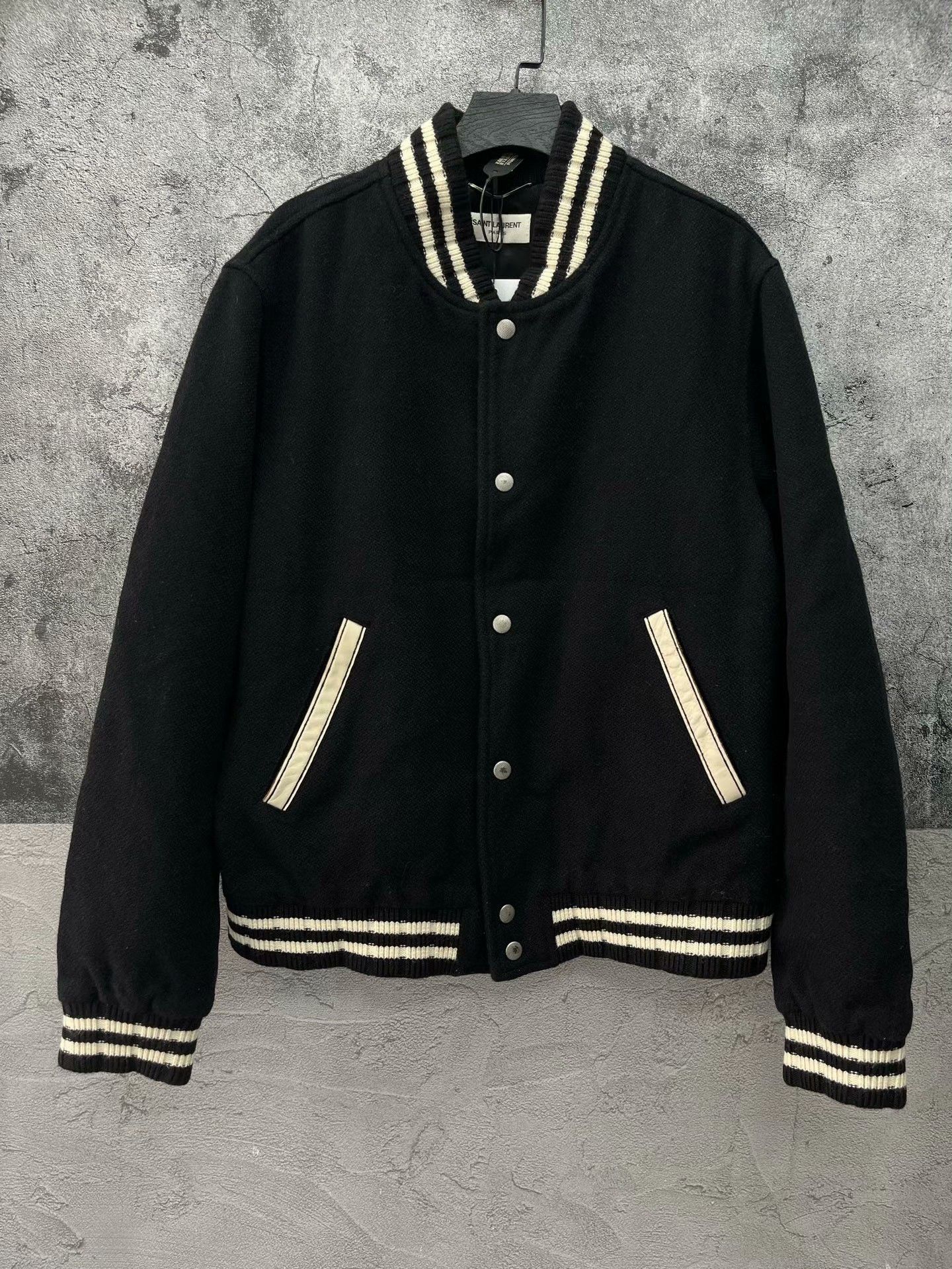 Saint Laurent Paris Saint Laurent Back Embroidery Baseball Jacket Size US M / EU 48-50 / 2 - 1 Thumbnail