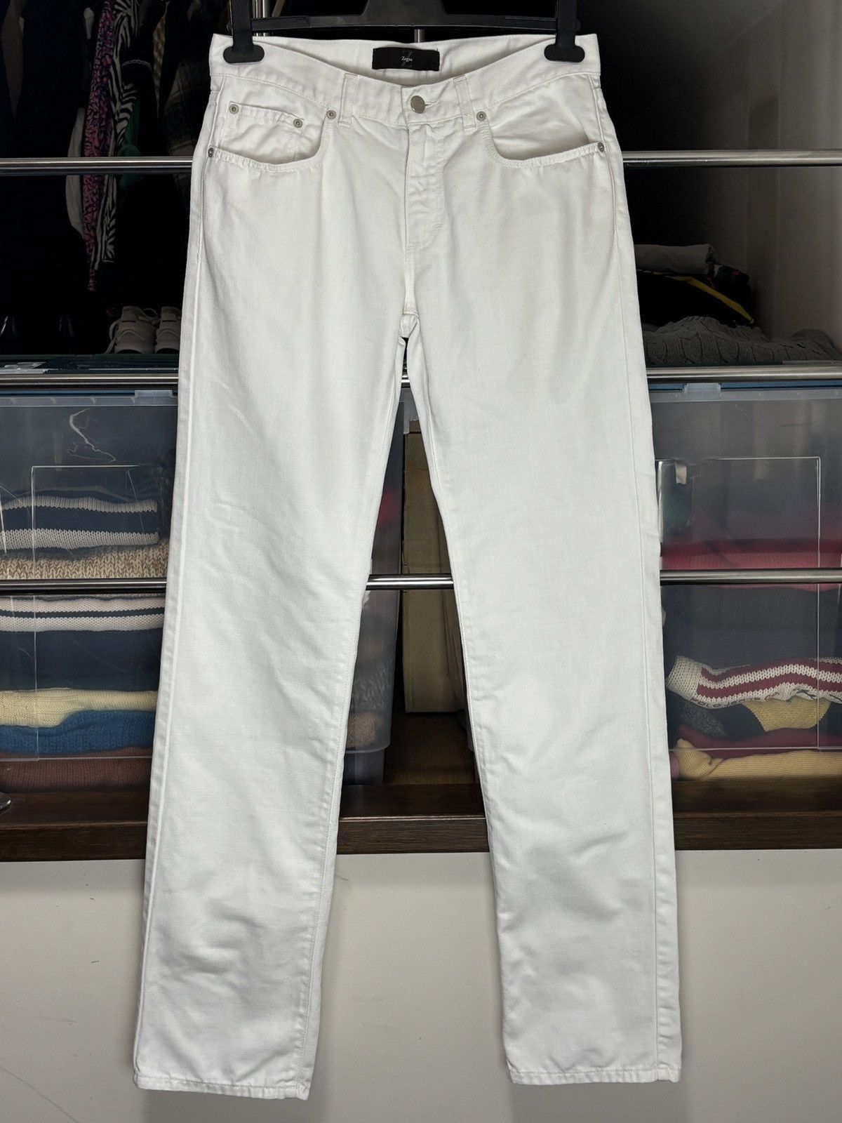 Z Zegna Z Zegna Vintage White Straight Pants Size US 32 / EU 48 - 1 Thumbnail
