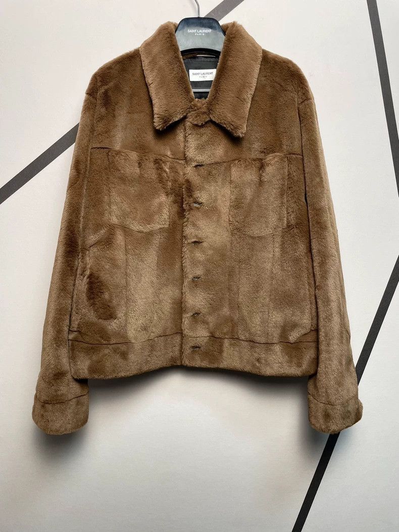 Saint Laurent Paris Saint Laurent Paris Brown fur jacket-2506 Size US L / EU 52-54 / 3 - 1 Thumbnail