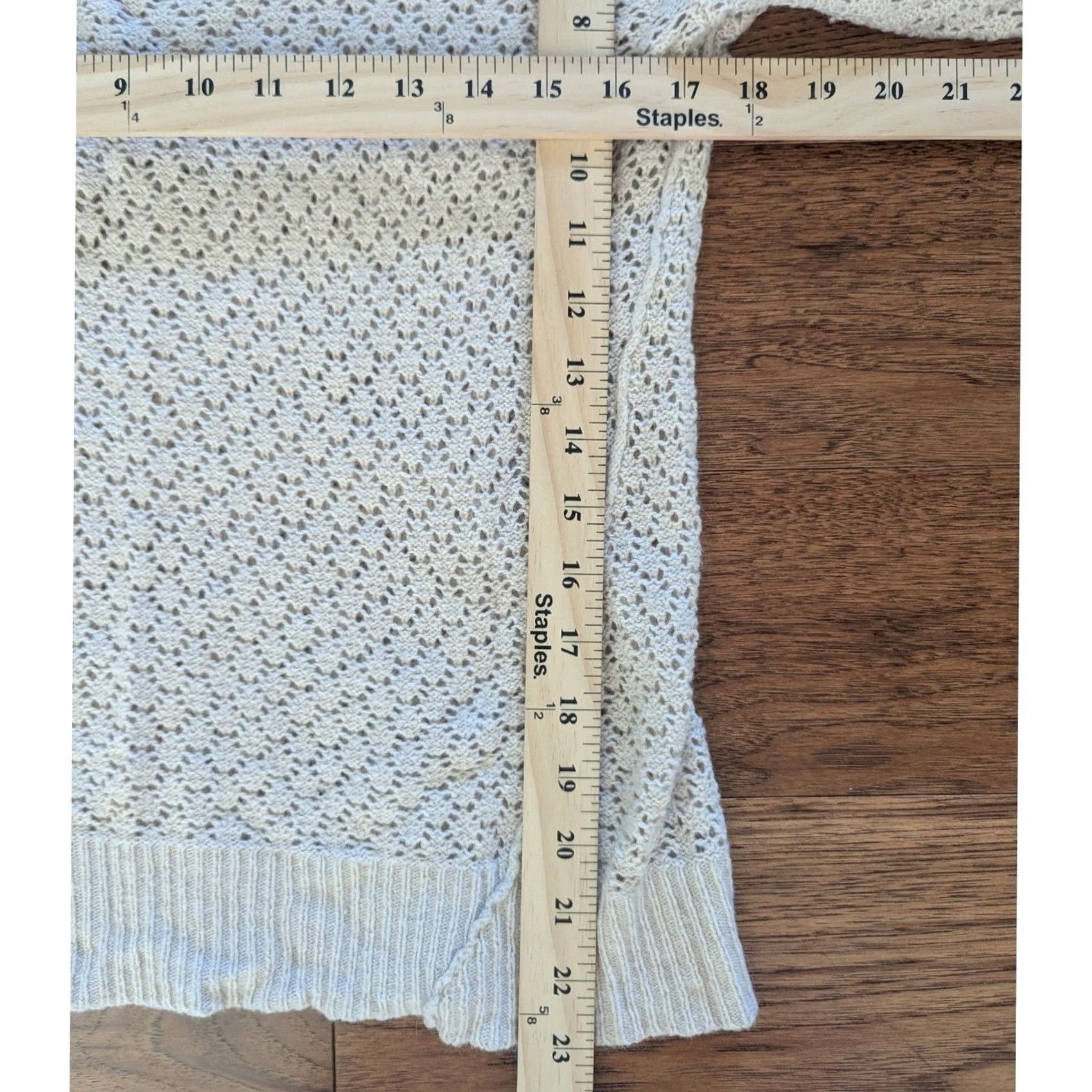 Free People Free People Knit Long Sleeve Sweater Embellished Collar Beige Womens M Size M / US 6-8 / IT 42-44 - 5 Thumbnail