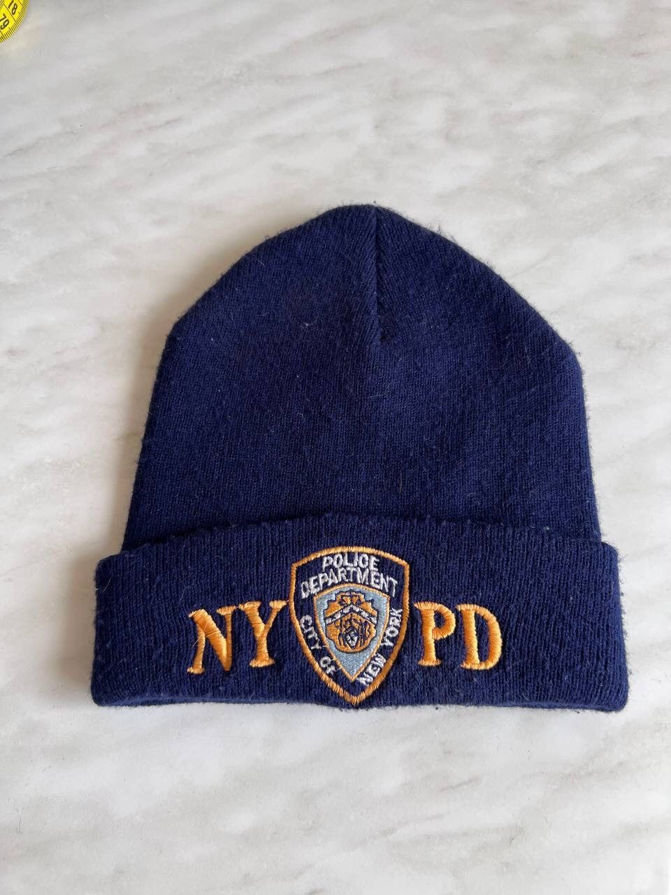 Vintage NYPD New York Police Department 1990 Beanie NYC Hat USA COPS Size ONE SIZE - 1 Thumbnail
