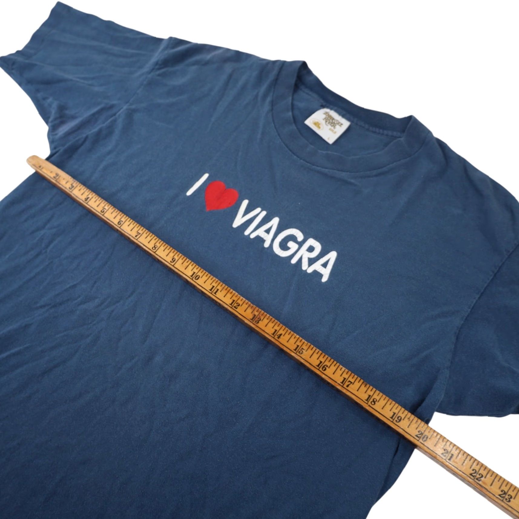 Vintage VINTAGE I Love Viagra Mens Large Graphic T Shirt Blue Size US L / EU 52-54 / 3 - 7 Thumbnail