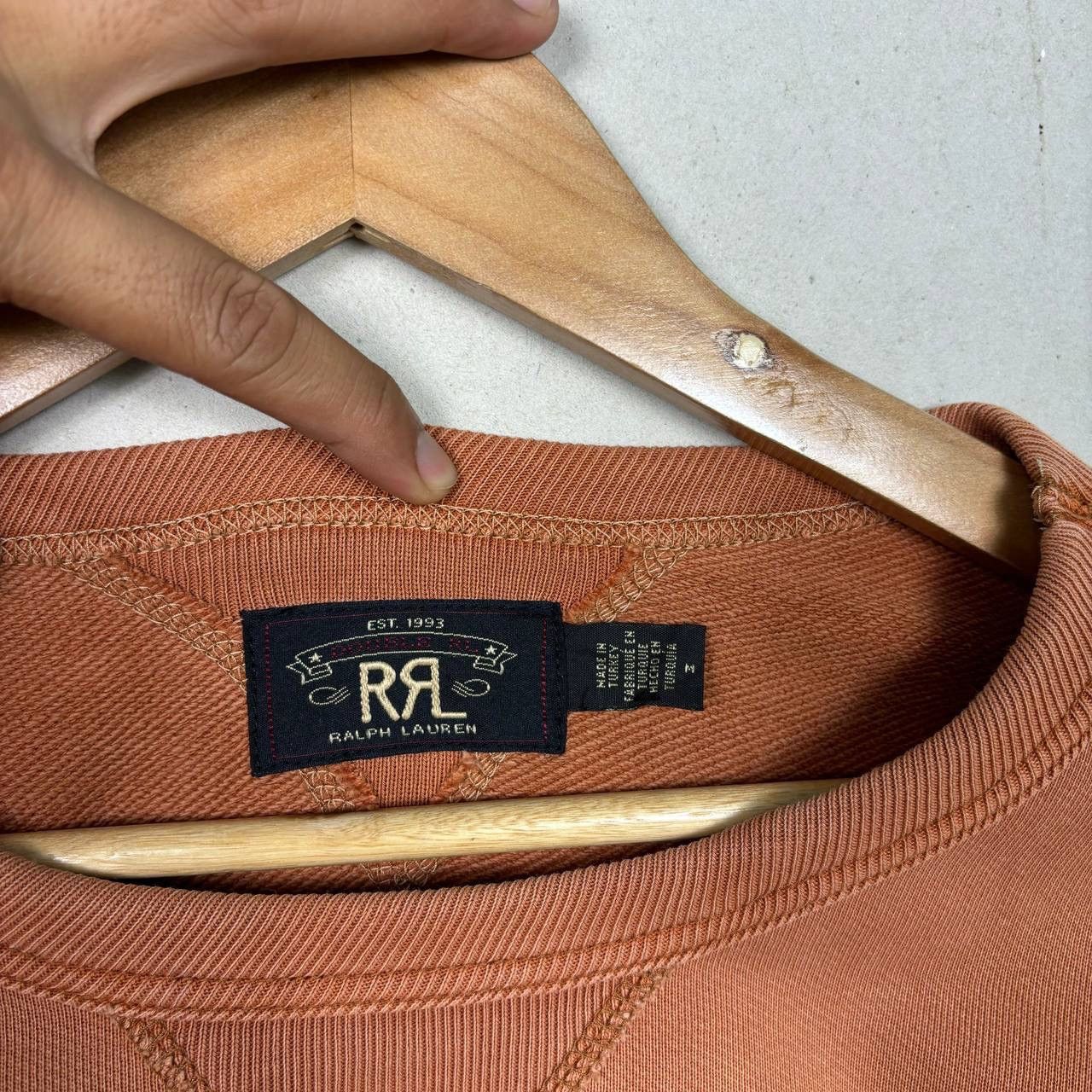 RRL Ralph Lauren ‼️FINAL DROP‼️ RRL Ralph Lauren Ranch Logo Sweatshirt Orange M Size US M / EU 48-50 / 2 - 4 Thumbnail