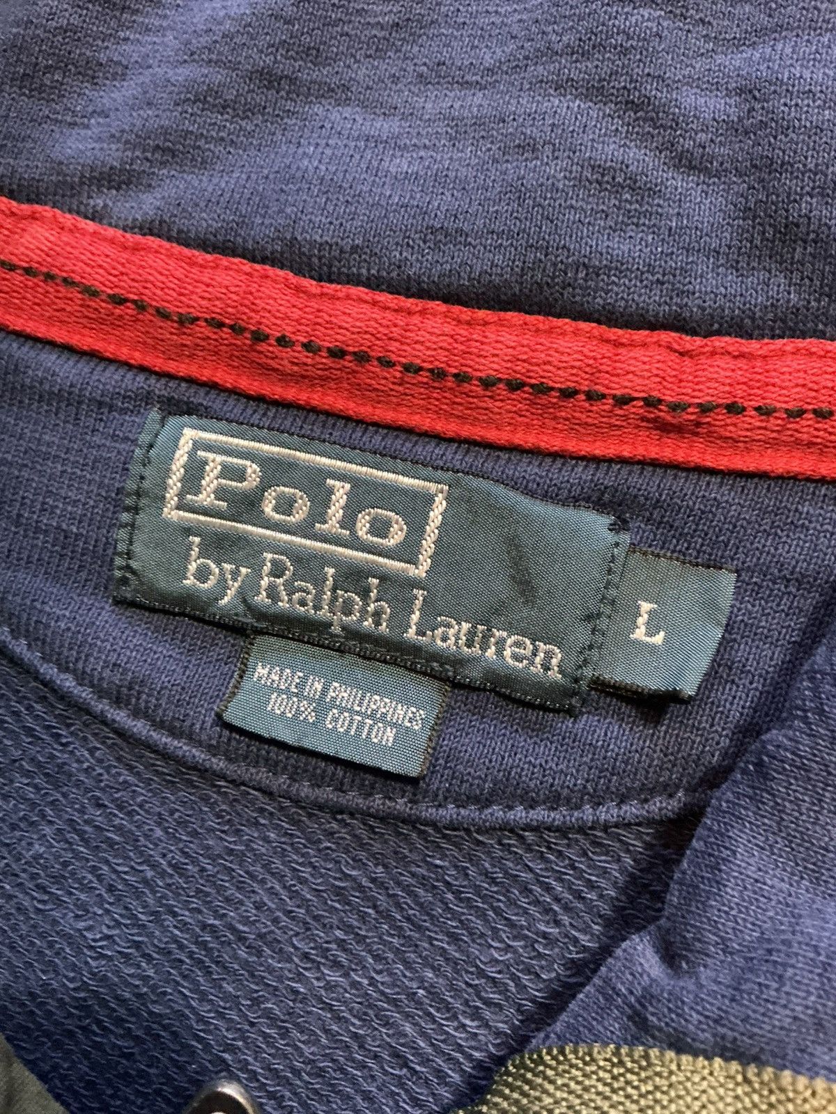Polo Ralph Lauren Vintage Polo Ralph Lauren Pocket 1/4 Zip Pullover Sweatshirt Size US L / EU 52-54 / 3 - 7 Thumbnail