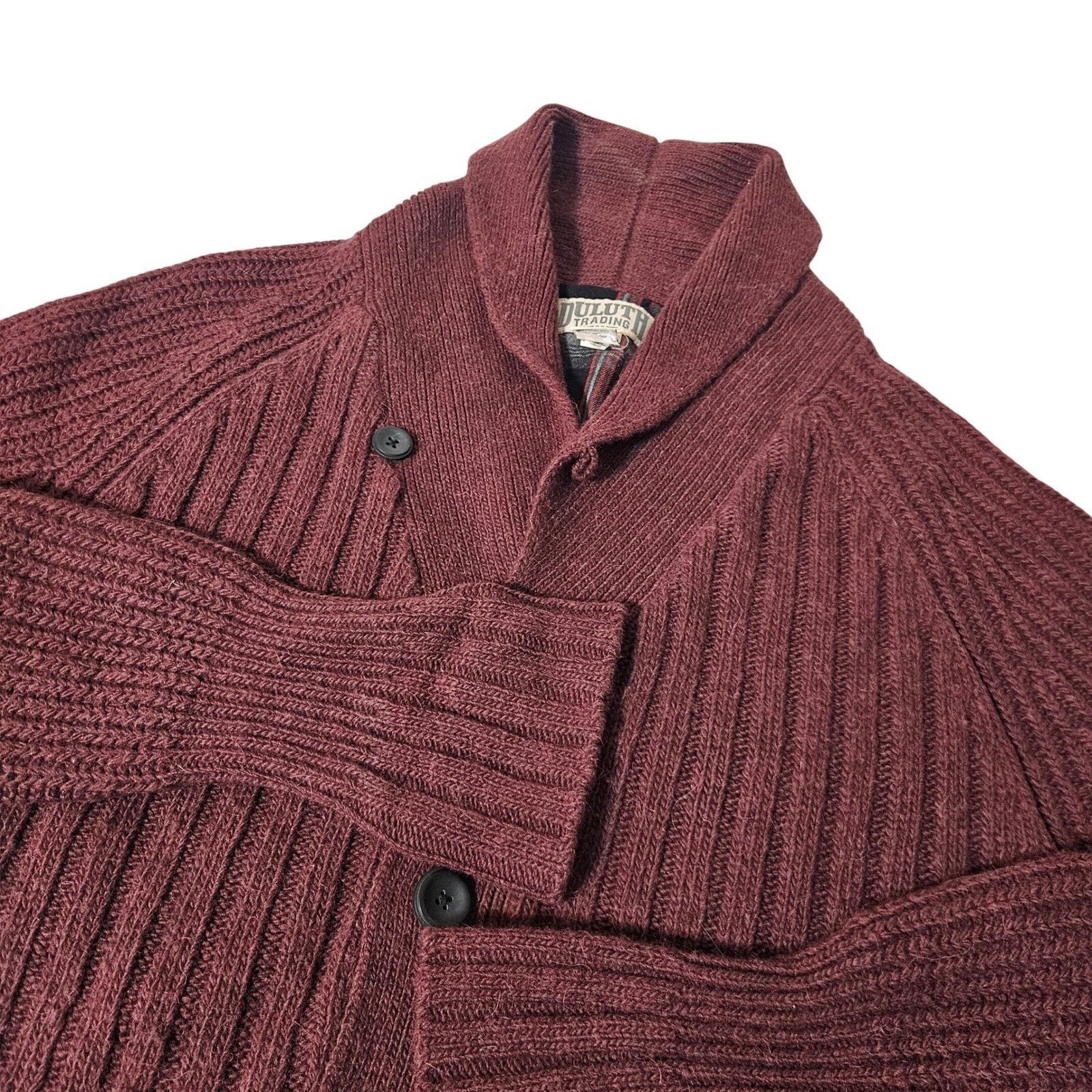 Duluth Trading Company Duluth Trading Co Mens Shawl Cardigan Sweater Wool Blend M Size US M / EU 48-50 / 2 - 1 Thumbnail