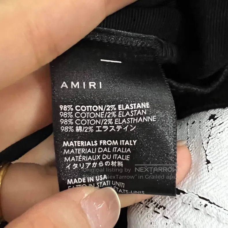 Amiri Amiri Size 30 Slim-fit trousers with side stripes Size US 30 / EU 46 - 4 Thumbnail