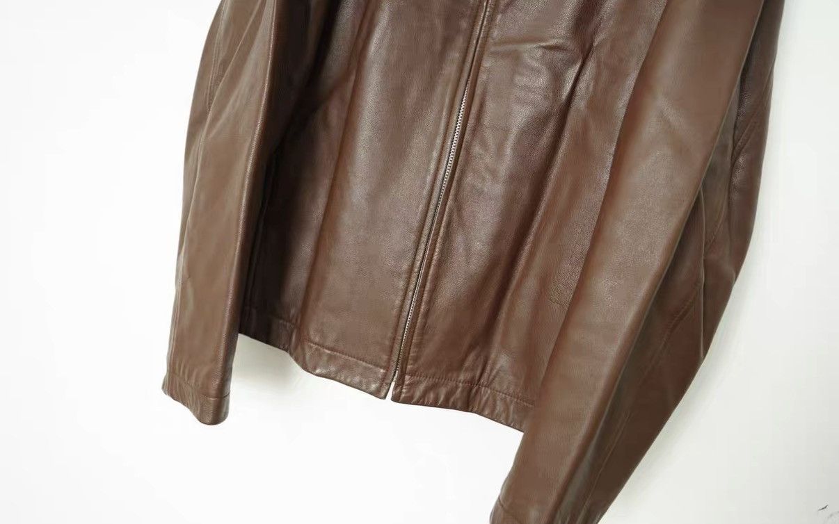 Yohji Yamamoto Yohji Yamamoto AAR Dark Brown Leather Jacket Size US M / EU 48-50 / 2 - 4 Thumbnail
