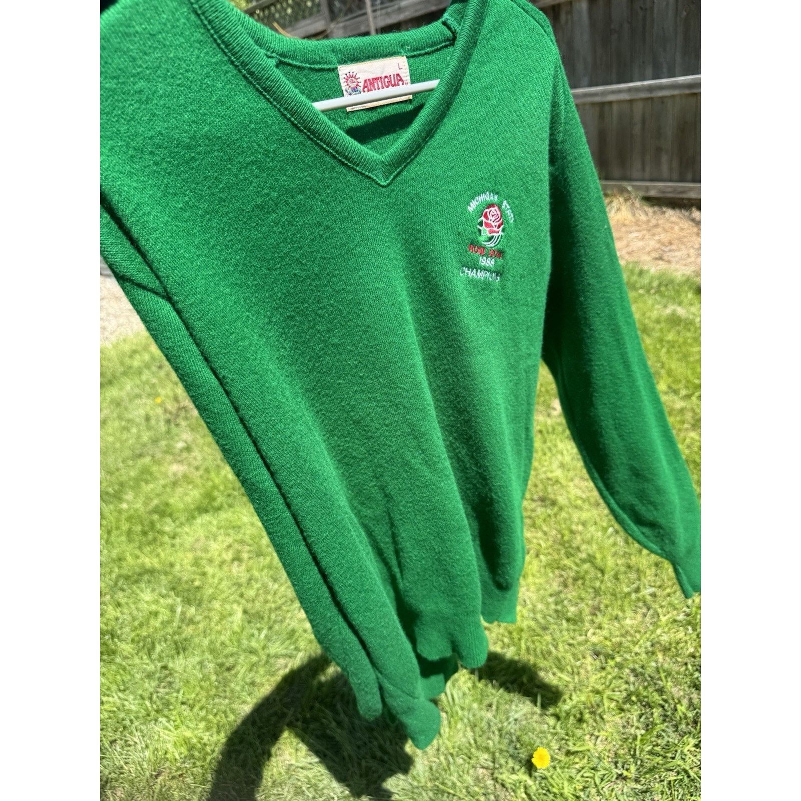 Antigua Michigan State 1988 Rose Bowl Sweater Antigua Size US L / EU 52-54 / 3 - 3 Thumbnail