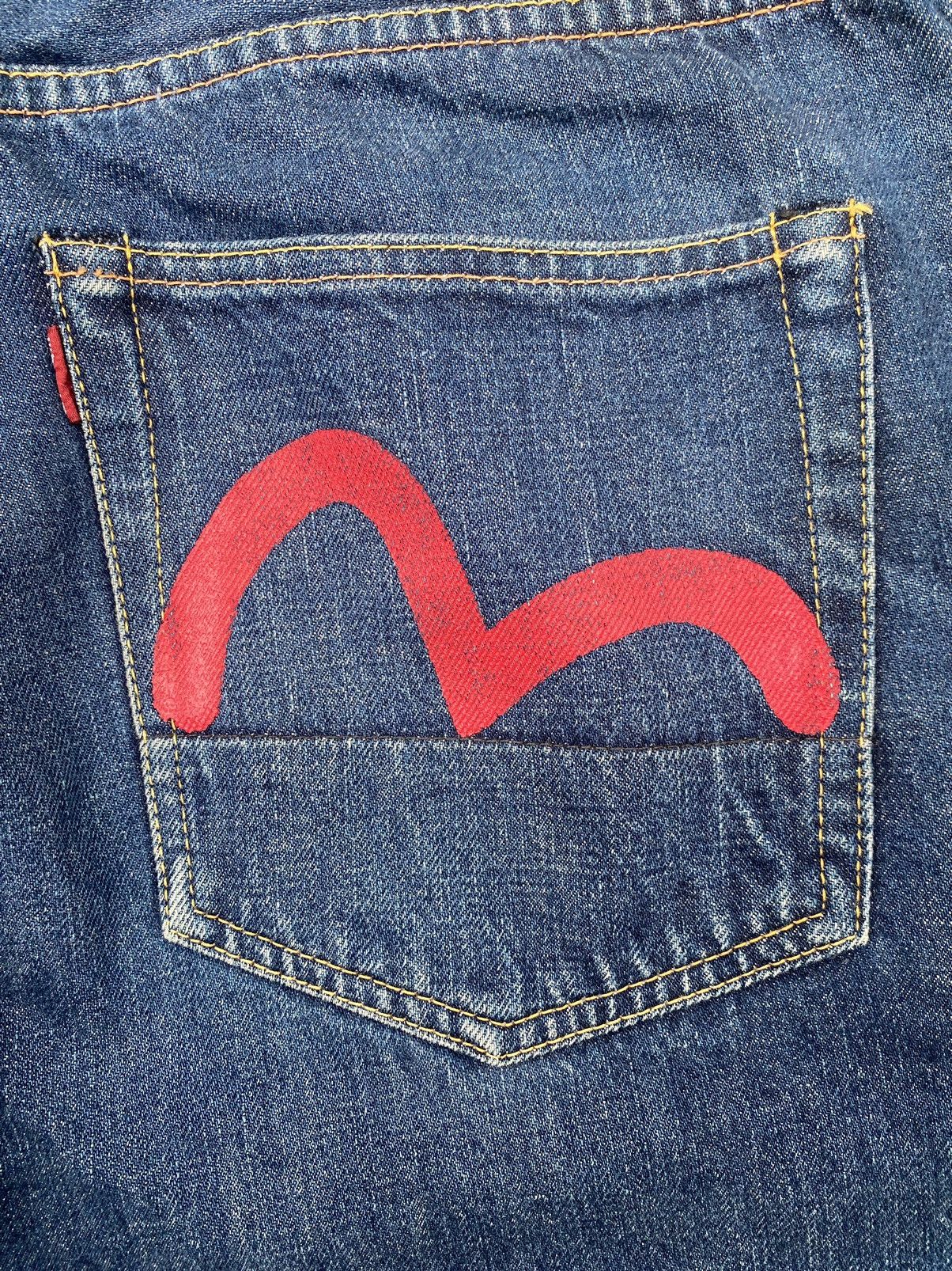 Evisu EVISU RED SEA GULL MADE IN JAPAN SELVEDGE JEANS Size US 34 / EU 50 - 3 Thumbnail