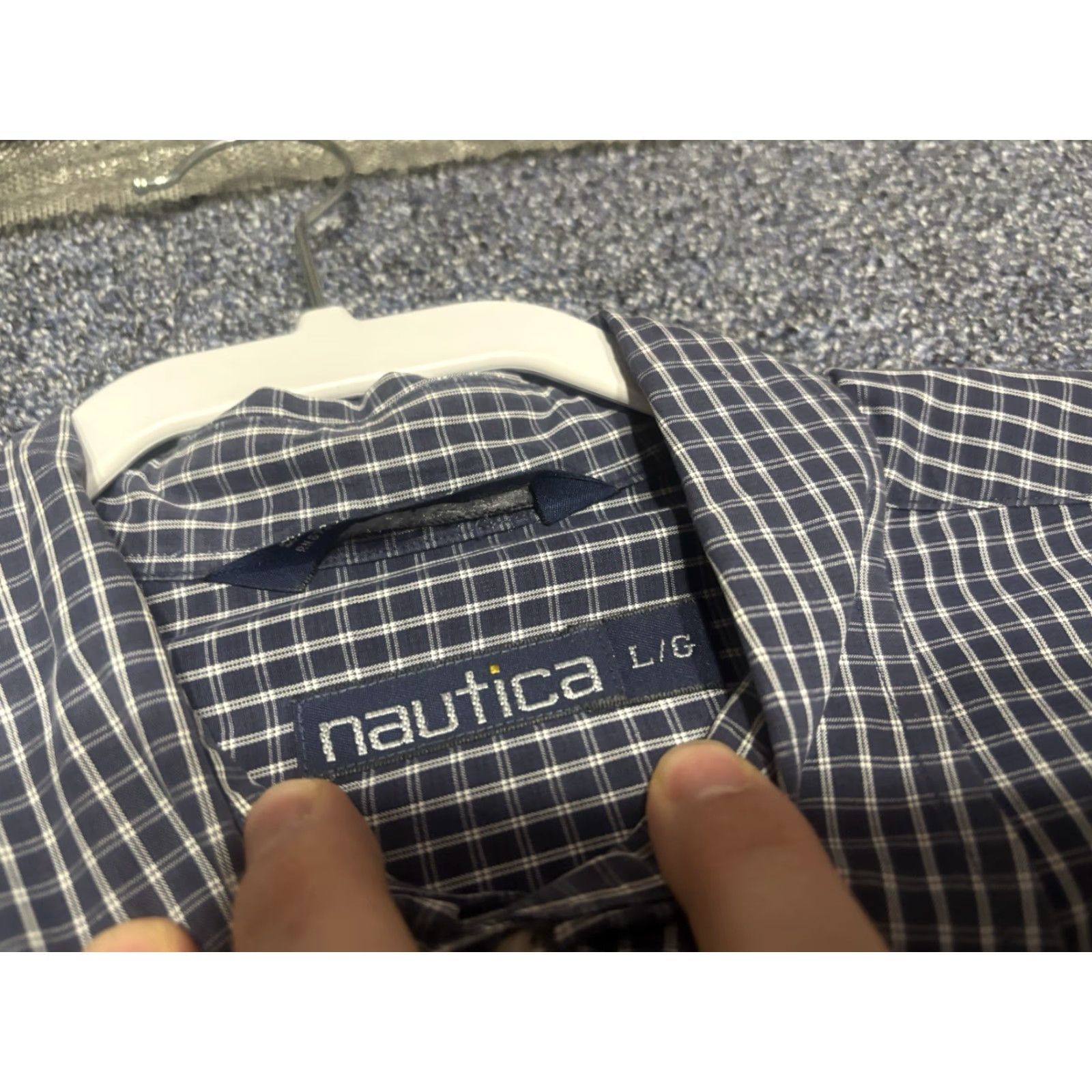 Nautica VINTAGE Nautica Shirt Mens L Plaid Button Up D2 Size US L / EU 52-54 / 3 - 2 Thumbnail
