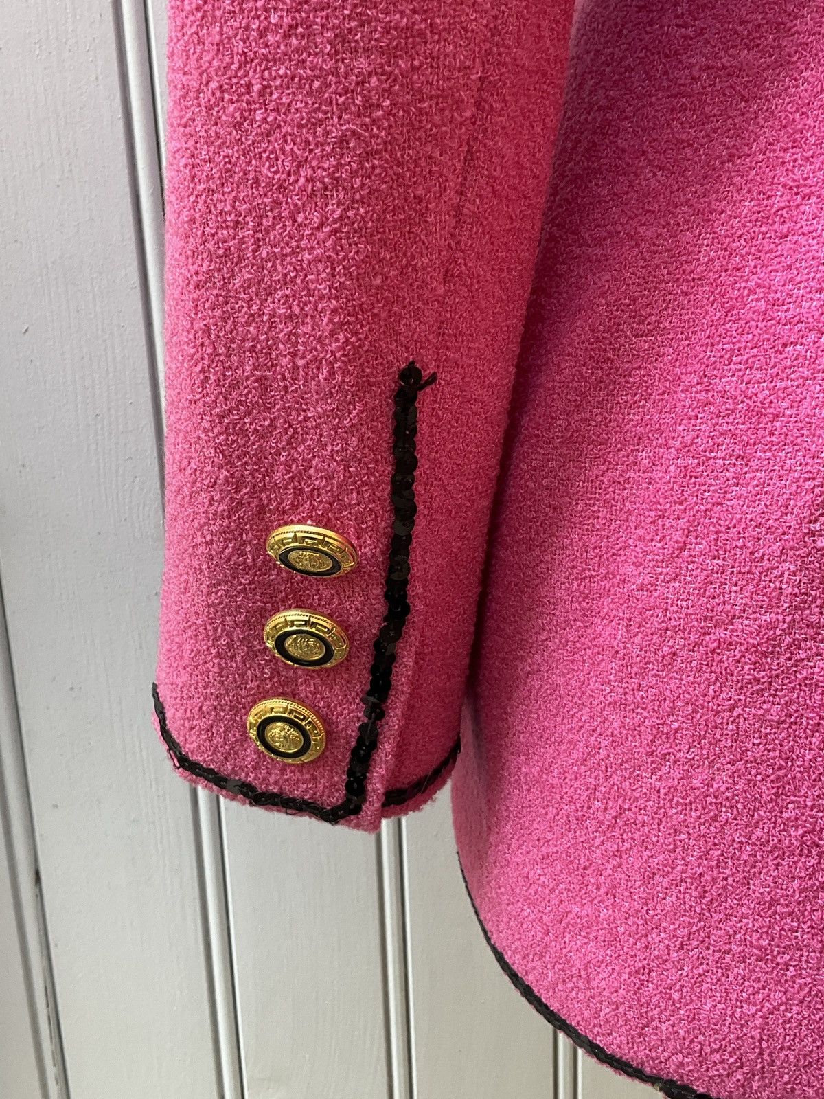 Vintage Pink vintage wool blazer jacket Size XL / US 12-14 / IT 48-50 - 6 Thumbnail