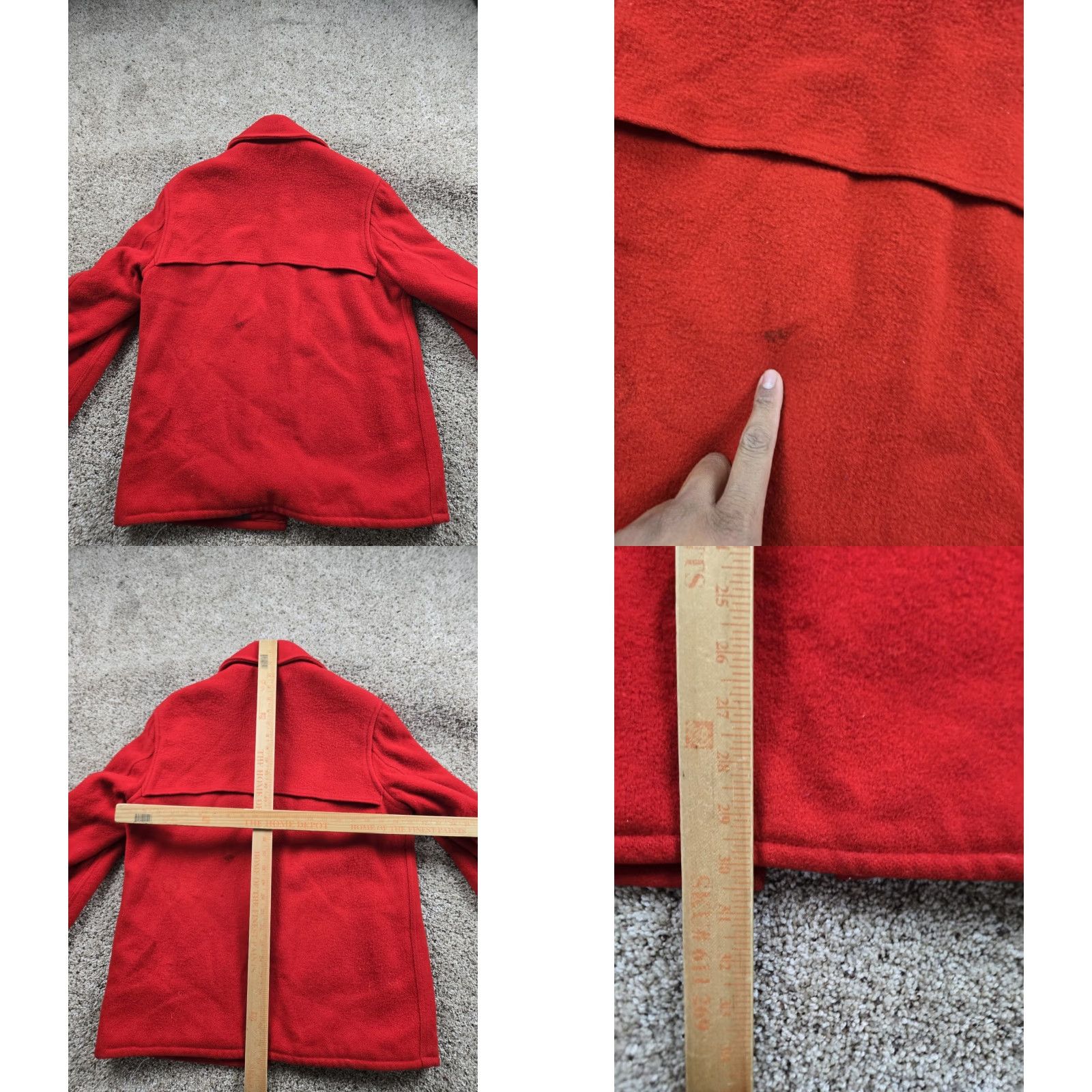 Vintage VINTAGE Windward Jacket Mens 40 Red Wool Full Zip Bomber Jacket Decade 60s Size US XXS / EU 40 - 10 Thumbnail