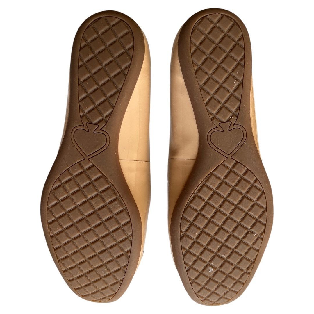Kate Spade KATE SPADE NEW YORK Beige Pauly Leather Ballet Flats, US8 Size US 8 / IT 38 - 6 Thumbnail