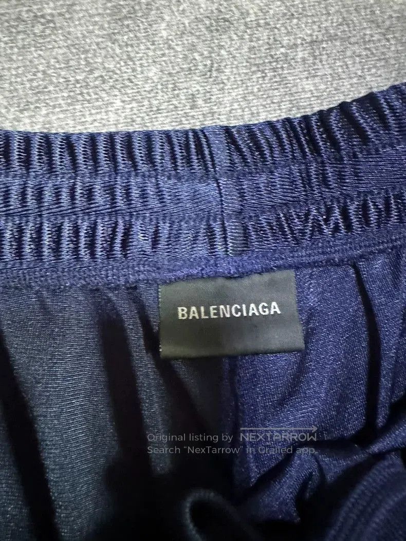 Balenciaga Balenciaga Blue Silk Basketball Shorts XS . Size US 30 / EU 46 - 3 Thumbnail