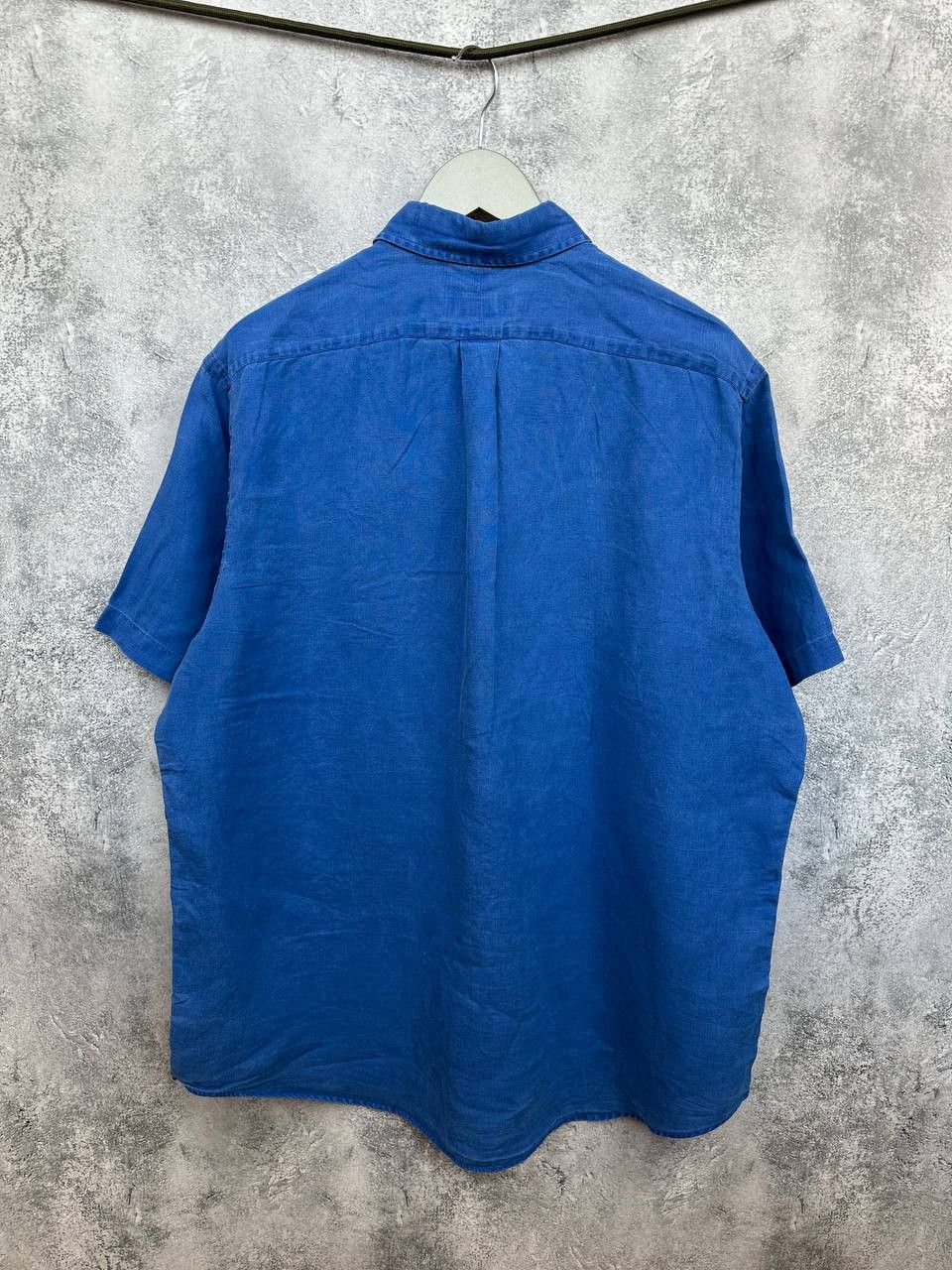 Ralph Lauren Ralph Lauren 100% Linen Shirt Button Up Blue Button Down SS Size US XL / EU 56 / 4 - 2 Thumbnail