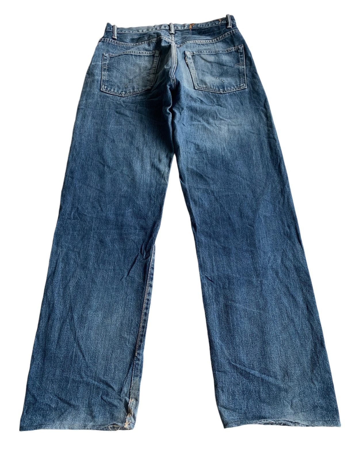 Japanese Brand × Jean Vintage Hr Market Button Fly Selvedge Distressed Denim Size US 30 / EU 46 - 5 Thumbnail