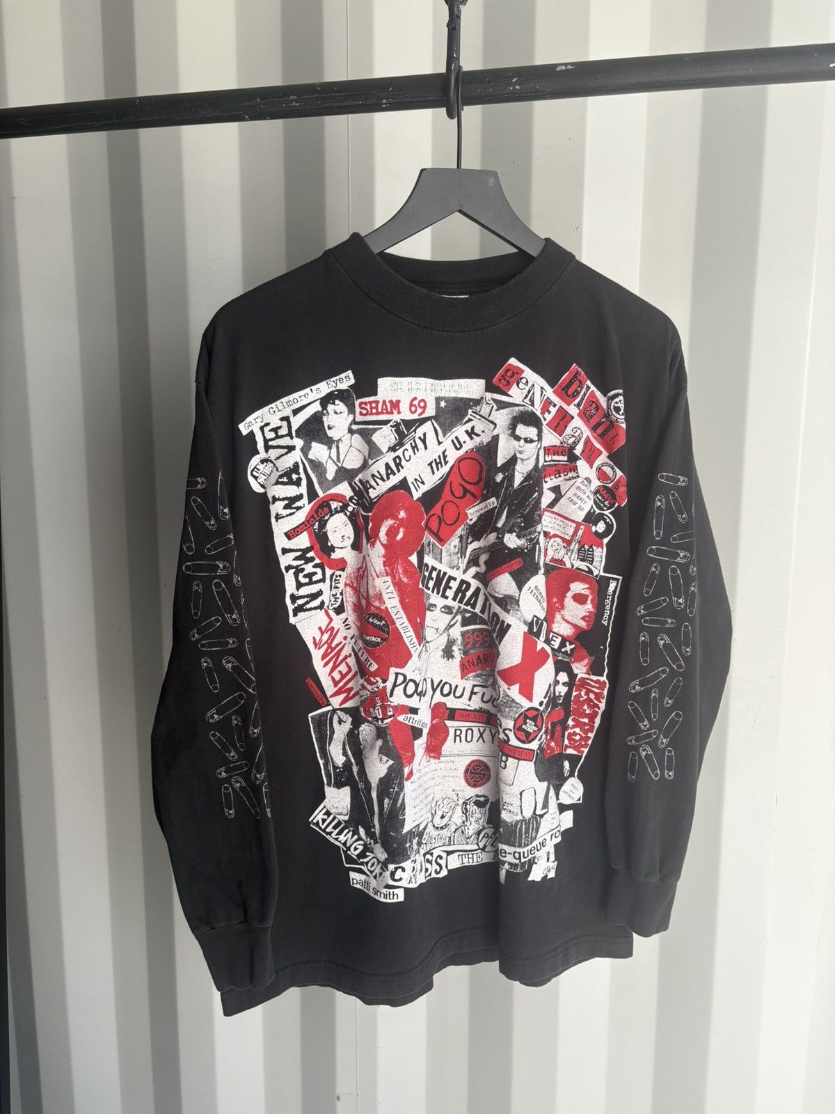 Vintage Sex Pistols Shirt Thrashed Faded Distress GRUNGE