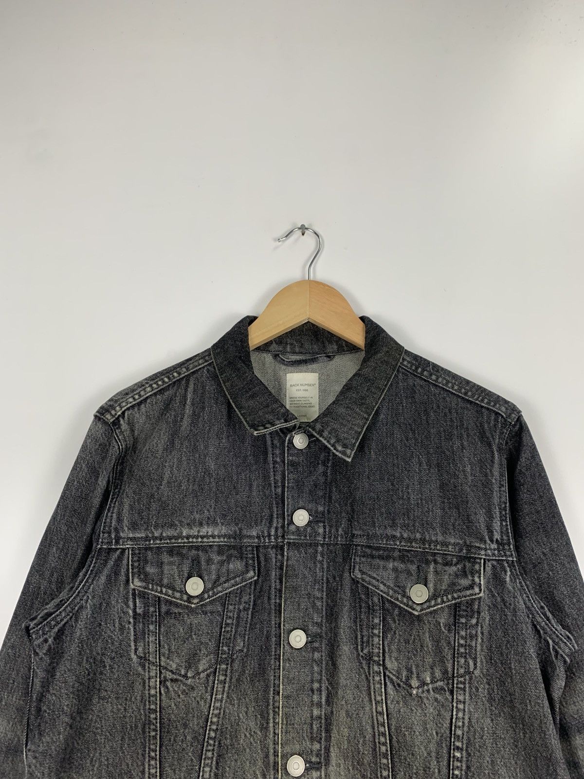Japanese Brand Vintage Black Number Denim Jacket Size US L / EU 52-54 / 3 - 6 Thumbnail