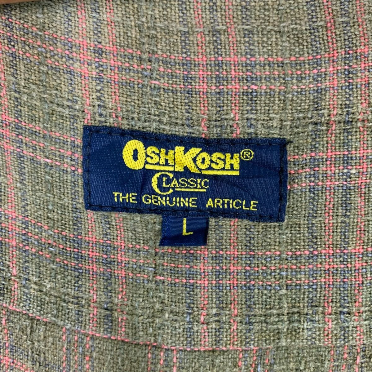 Oshkosh OSHKOSH Checked Plaid Double Pocket Flannel Jacket #0313-C14 Size US L / EU 52-54 / 3 - 15 Thumbnail