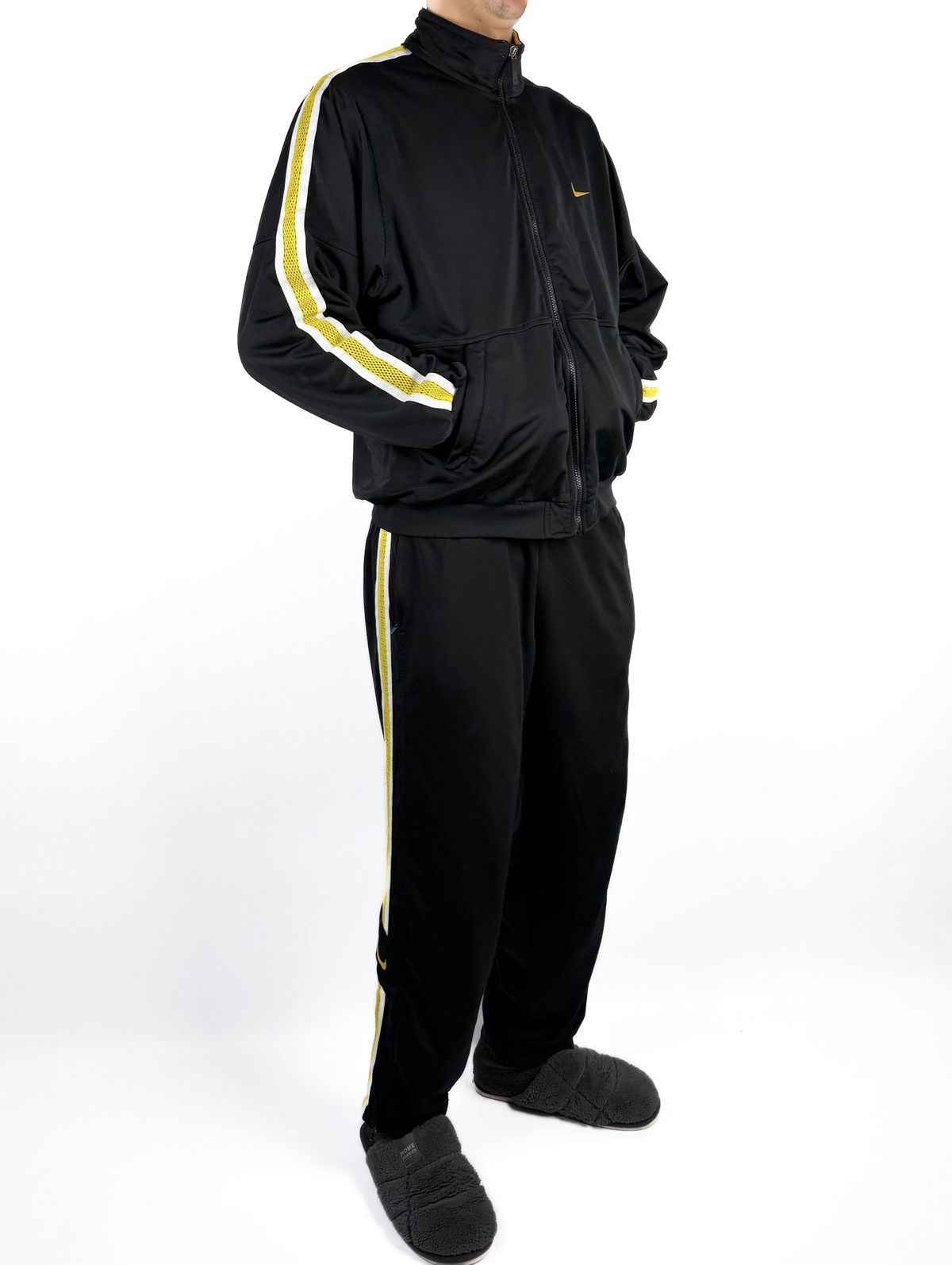 Nike Nike 90s Vintage Black Tracksuit Set Jacket Pants Y2K Retro Size US L / EU 52-54 / 3 - 2 Thumbnail