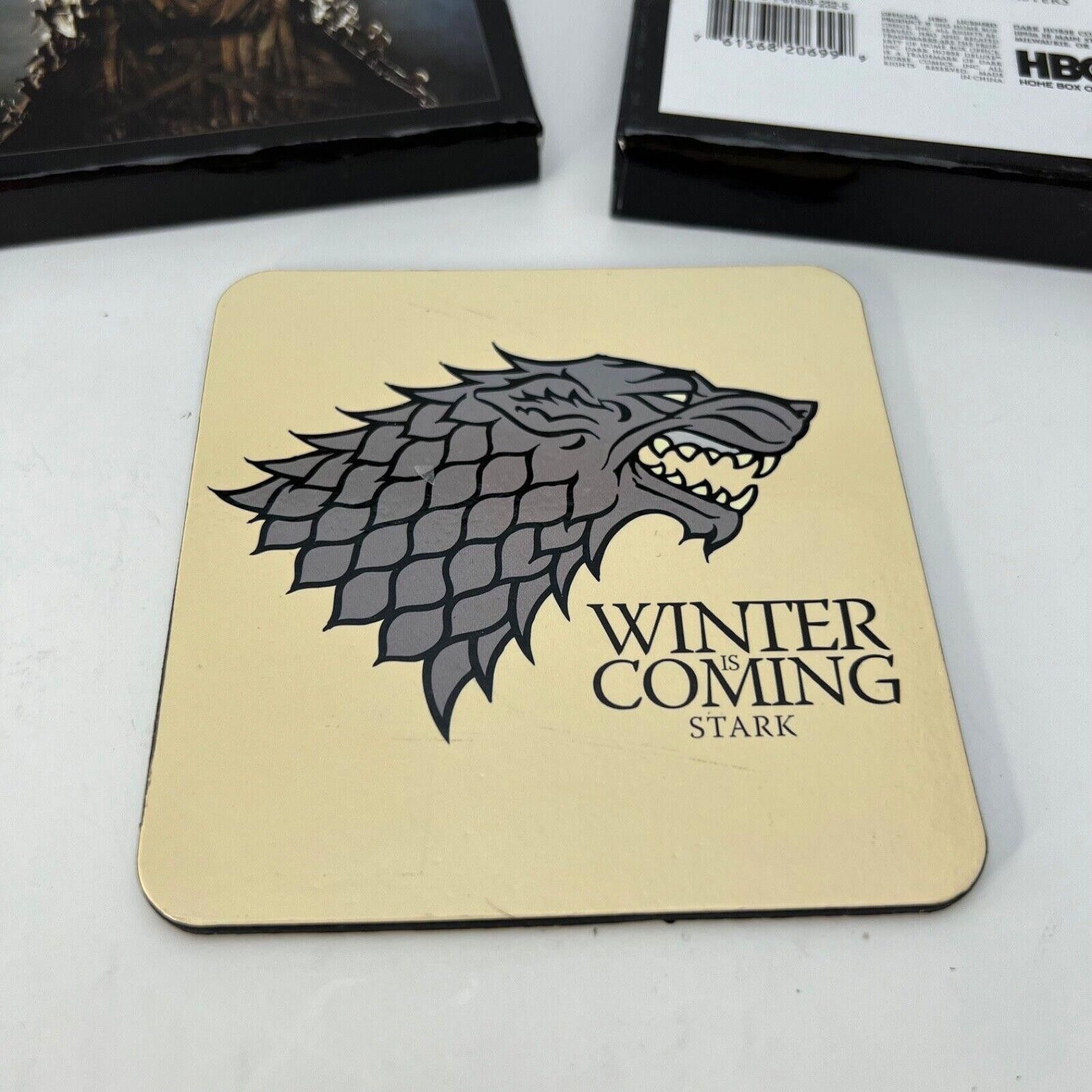 Designer Game of Thrones: House Sigil Coaster Set Winter is Coming Size ONE SIZE - 8 Thumbnail
