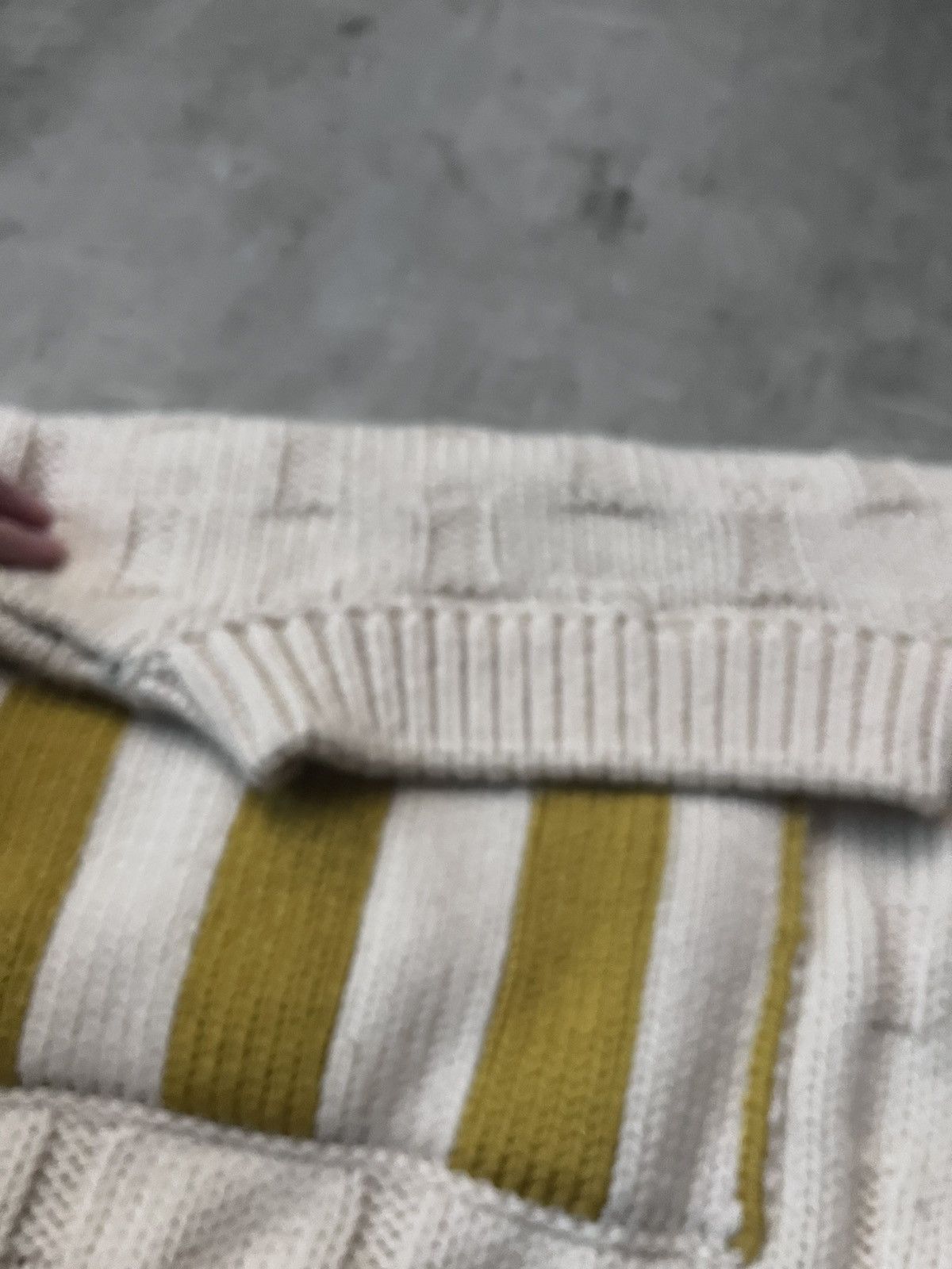 Raf Simons Raf Simons F/W 2017 Disturbed cream wool sweater Size US S / EU 44-46 / 1 - 8 Thumbnail