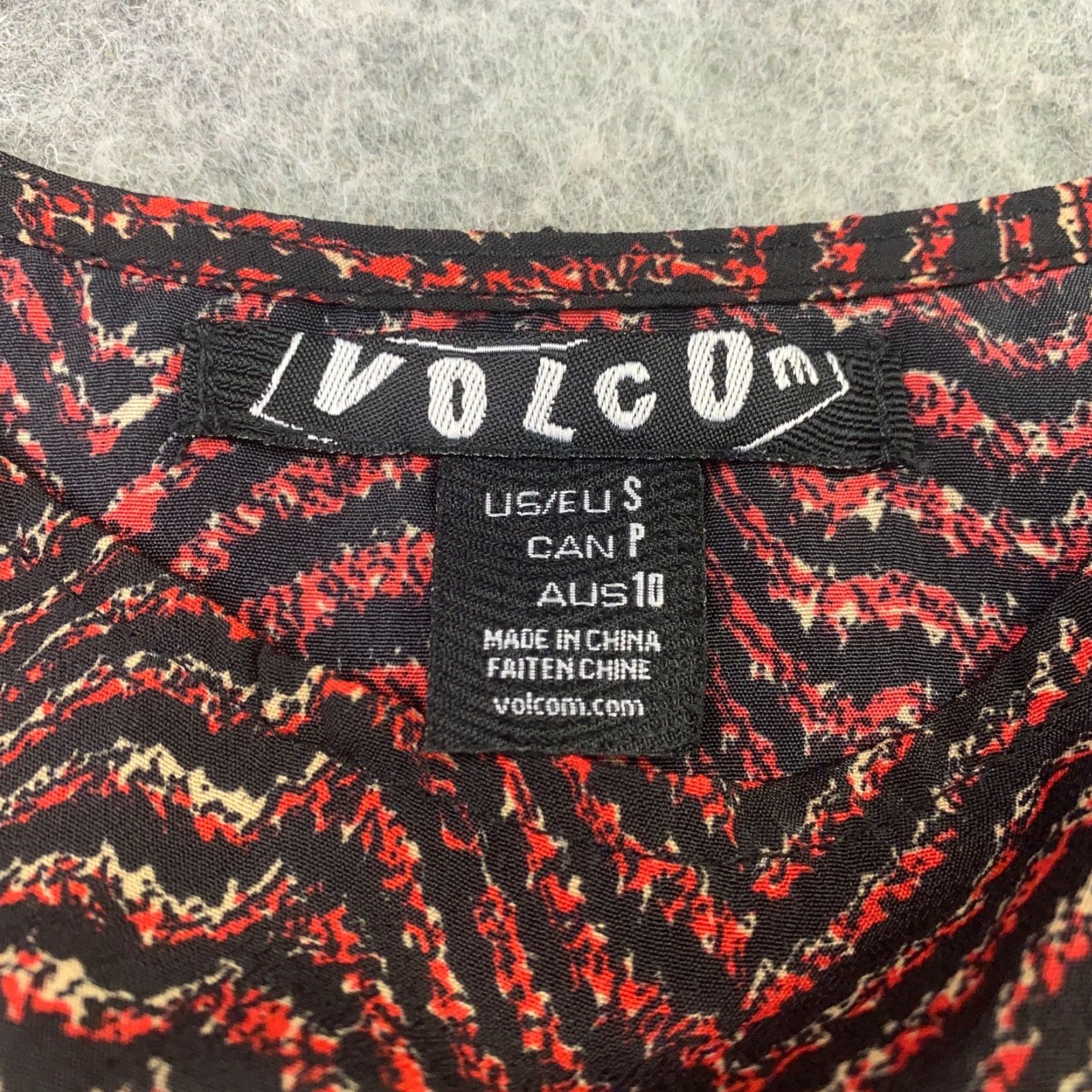 Volcom Volcom Womens Dress Small Red Striped Pockets Mini Flowy Casual Party/Cocktail Size S / US 4 / IT 40 - 5 Thumbnail